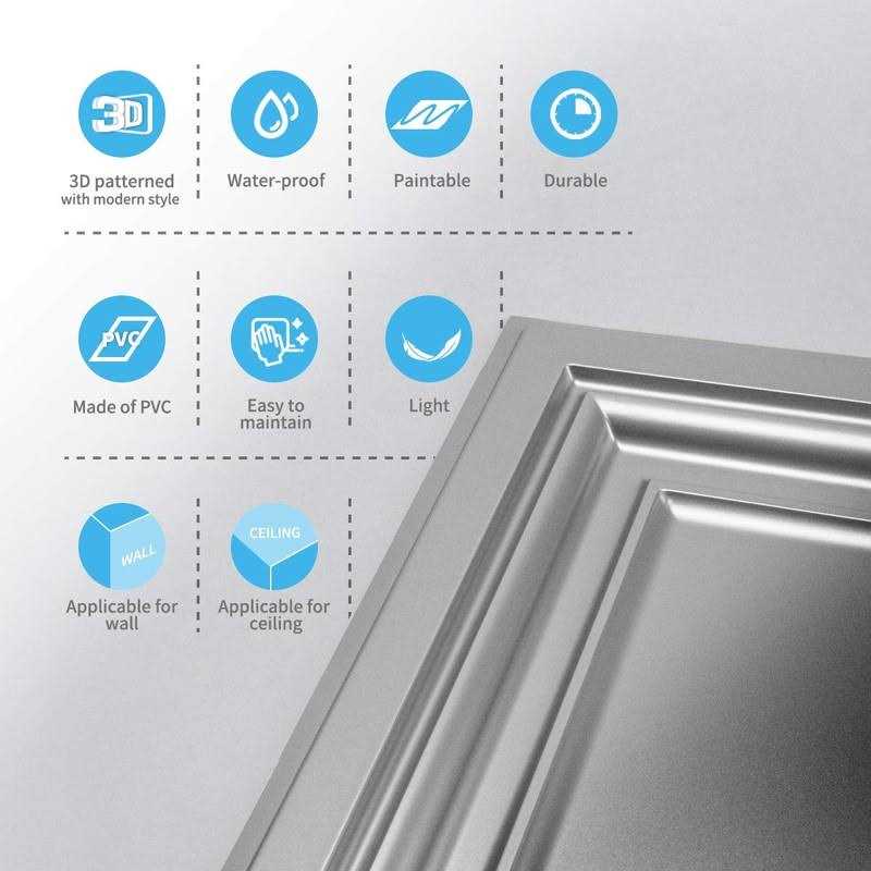 Art3d PVC Ceiling Tiles - Cheap Fitting