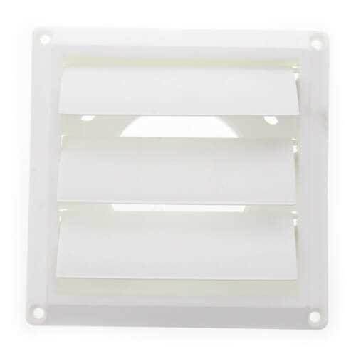 Lambro 1475W White Plastic Louvered Vent - Cheap Fitting