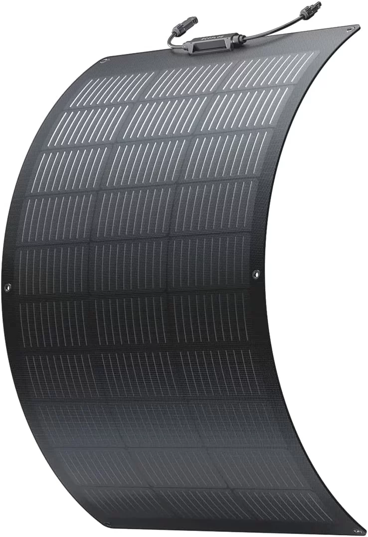 EcoFlow 100W Flexible Solar Panel with High Efficiency Solar Modules, IP68 Waterproofing, Ideal for Off-Grid Solar Panel Kits, PV Charging, Power Kits & Ecosystem - Cheap Fitting