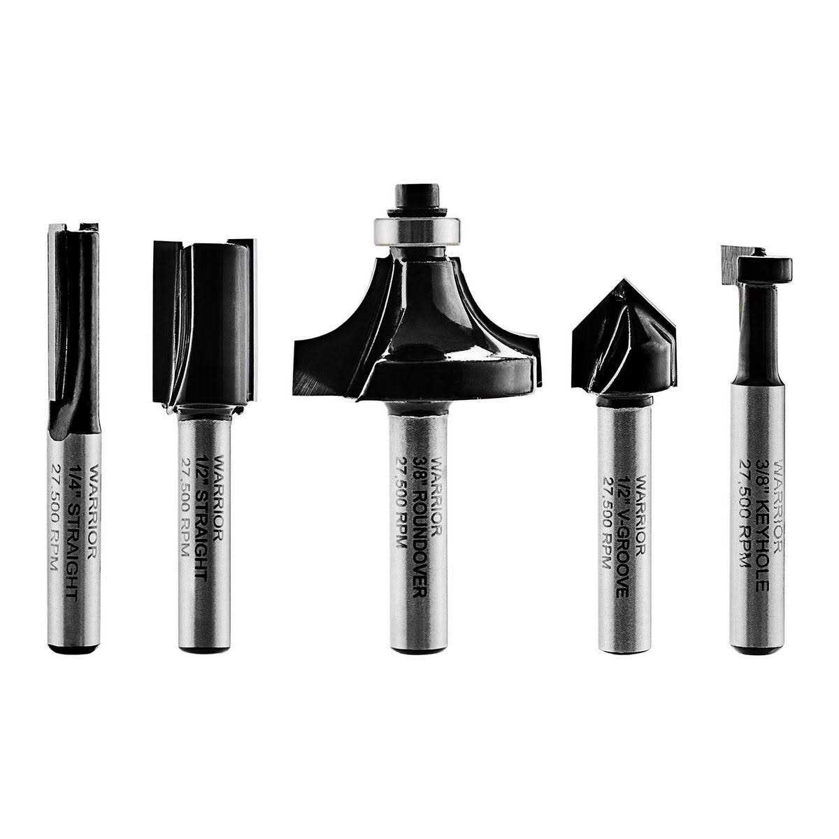 Warrior Carbide Router Bit Set - Cheap Fitting