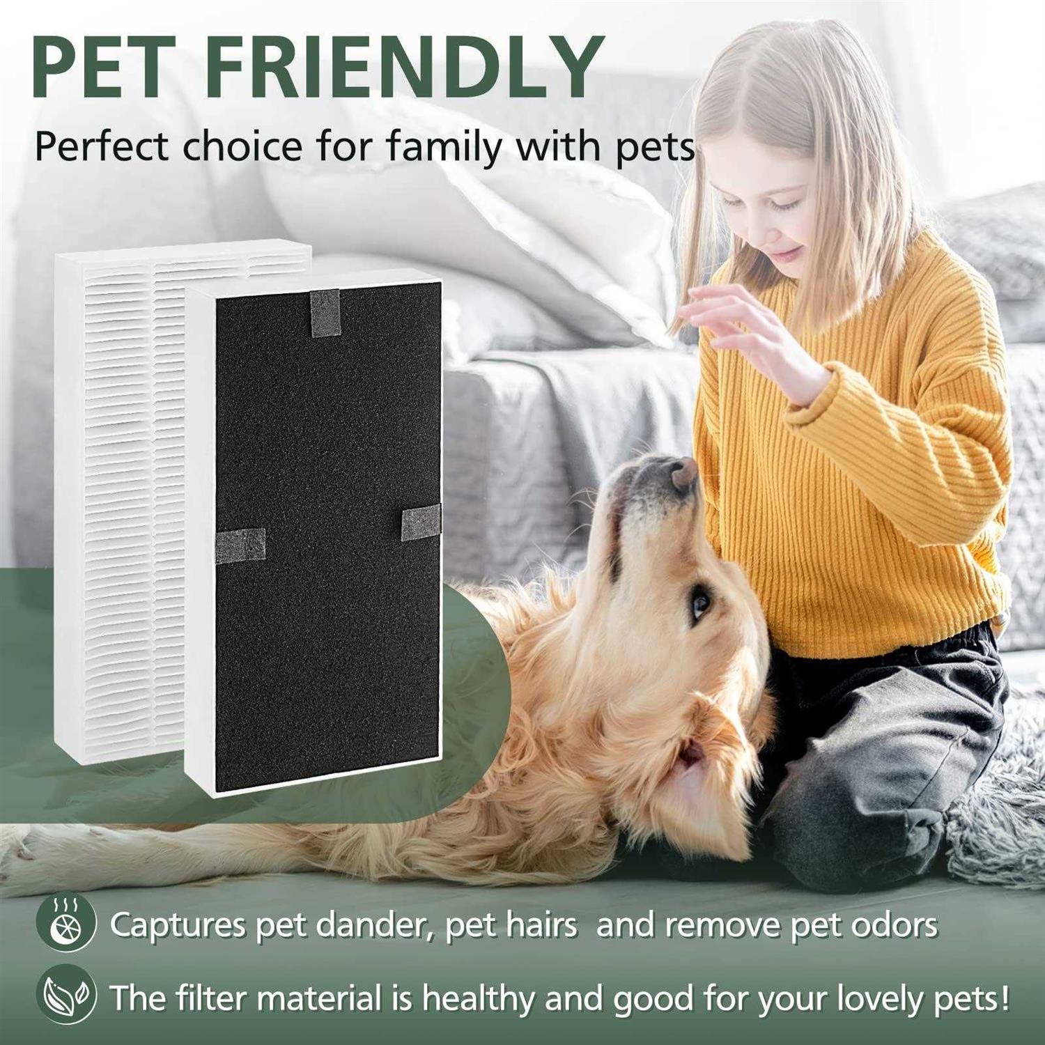 isinlive Hepa Air Purifier Replacement Filter 2 Pack for Febreze FRF102B, for Honeywell U Filter, Removes Smells and 99 - Cheap Fitting