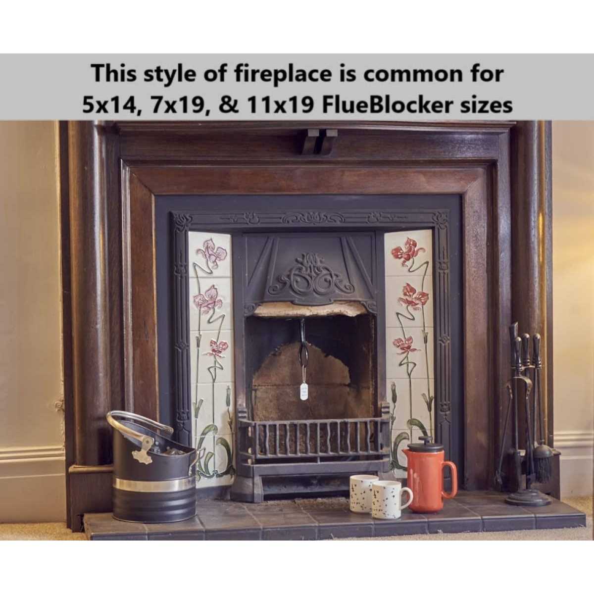 Flueblocker for 11 inchx19 inch Wool Material Chimney Flue Chimney Sheep Fireplace Draft Stopper Plug Replacement Damper Fireplace Tool - Cheap Fitting