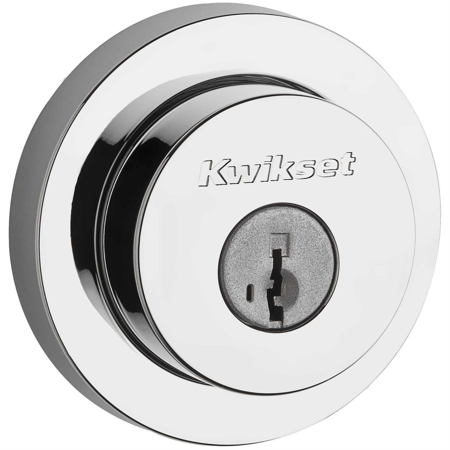 Kwikset 158 Round Single Cylinder Deadbolt featuring Smartkey 158RDT-26S - Cheap Fitting