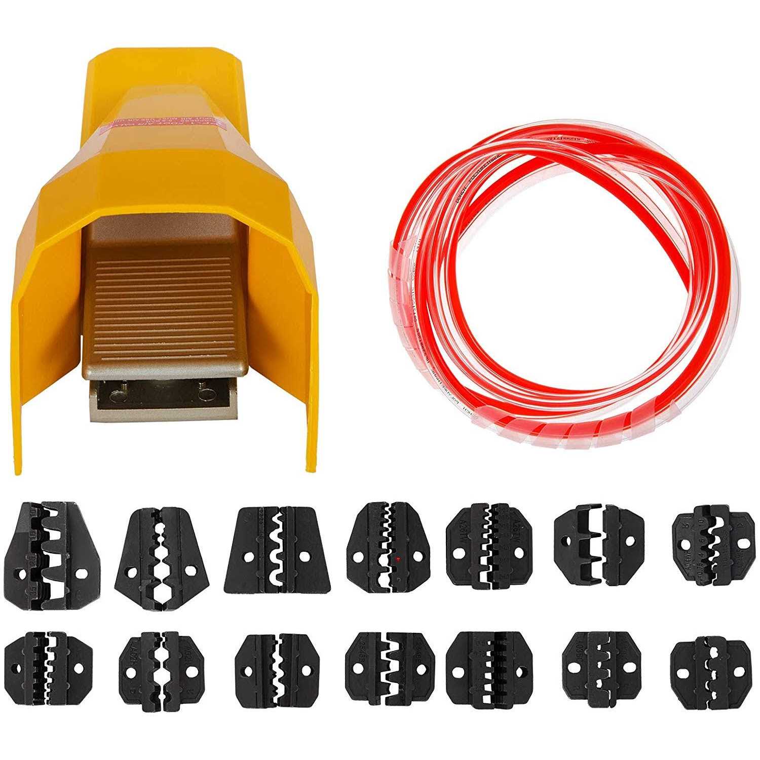 VEVOR Pneumatic Crimping Tool Am-10 Air Powered Wire Terminal Crimping Machine Crimping Up To 16mm2 Pneumatic Crimper Plier Machine with 15 Sets of YJJAM-10QDDZP15JTV0 - Cheap Fitting