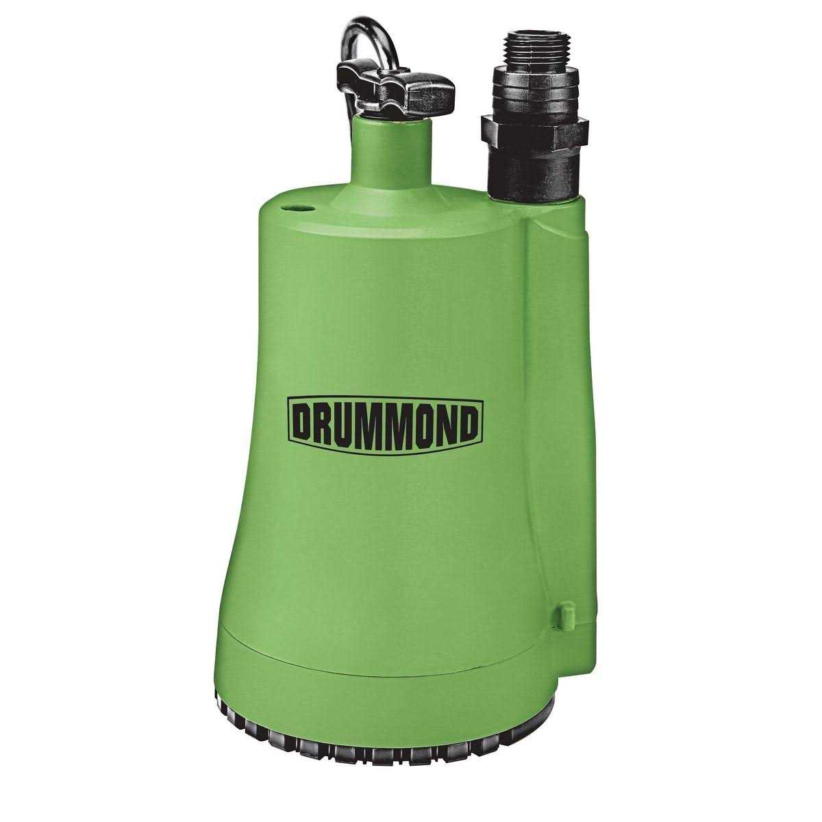 Drummond 1/3 HP Submersible Utility Pump 2000 GPH - Cheap Fitting