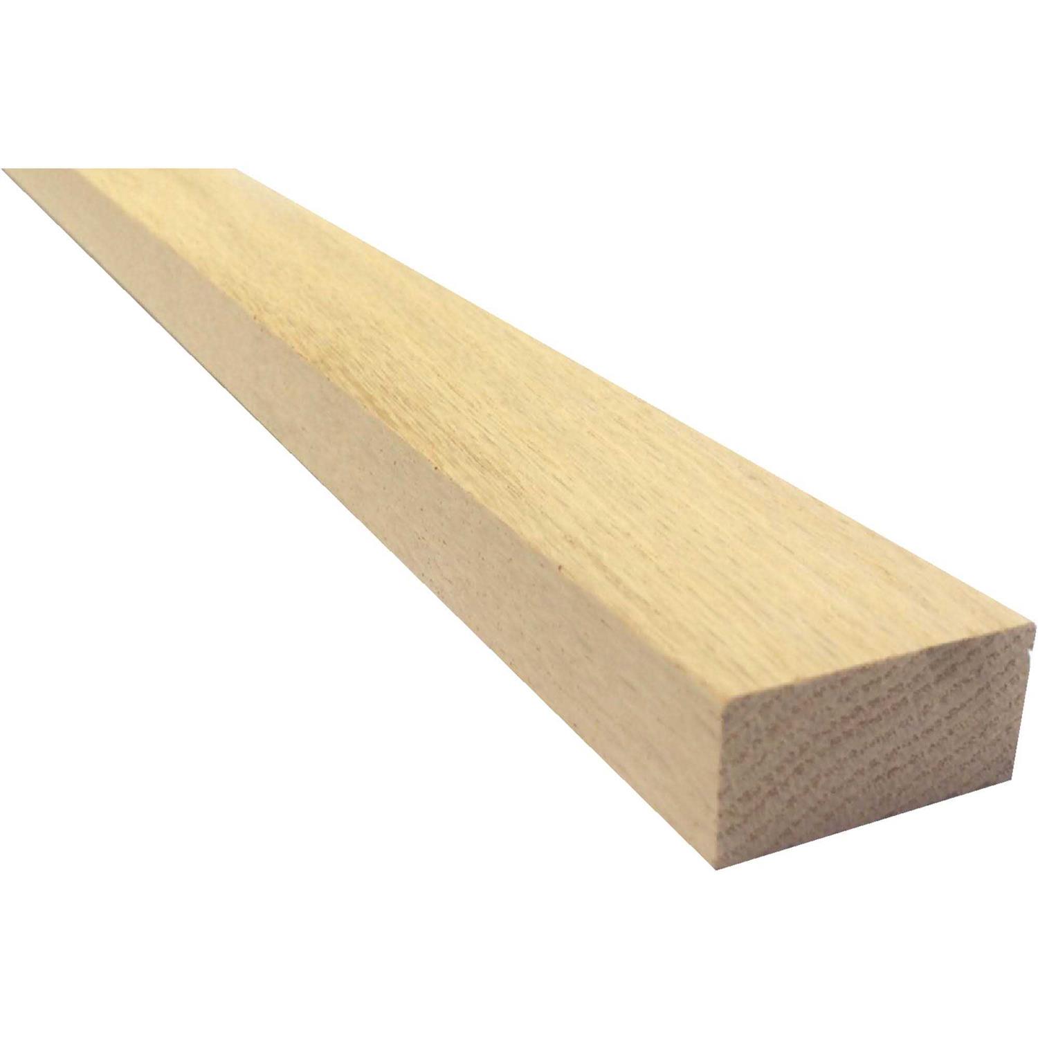 Waddell 1 in. x 2 in. x 3 ft. Red Oak Board - Cheap Fitting