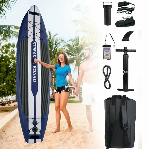 Arlopu 11FT Stand Up Paddle Board Inflatable with Premium SUP Accessories & Backpack, Non-Slip Deck, Waterproof Bag, Leash, Paddle and Hand Pump - Cheap Fitting