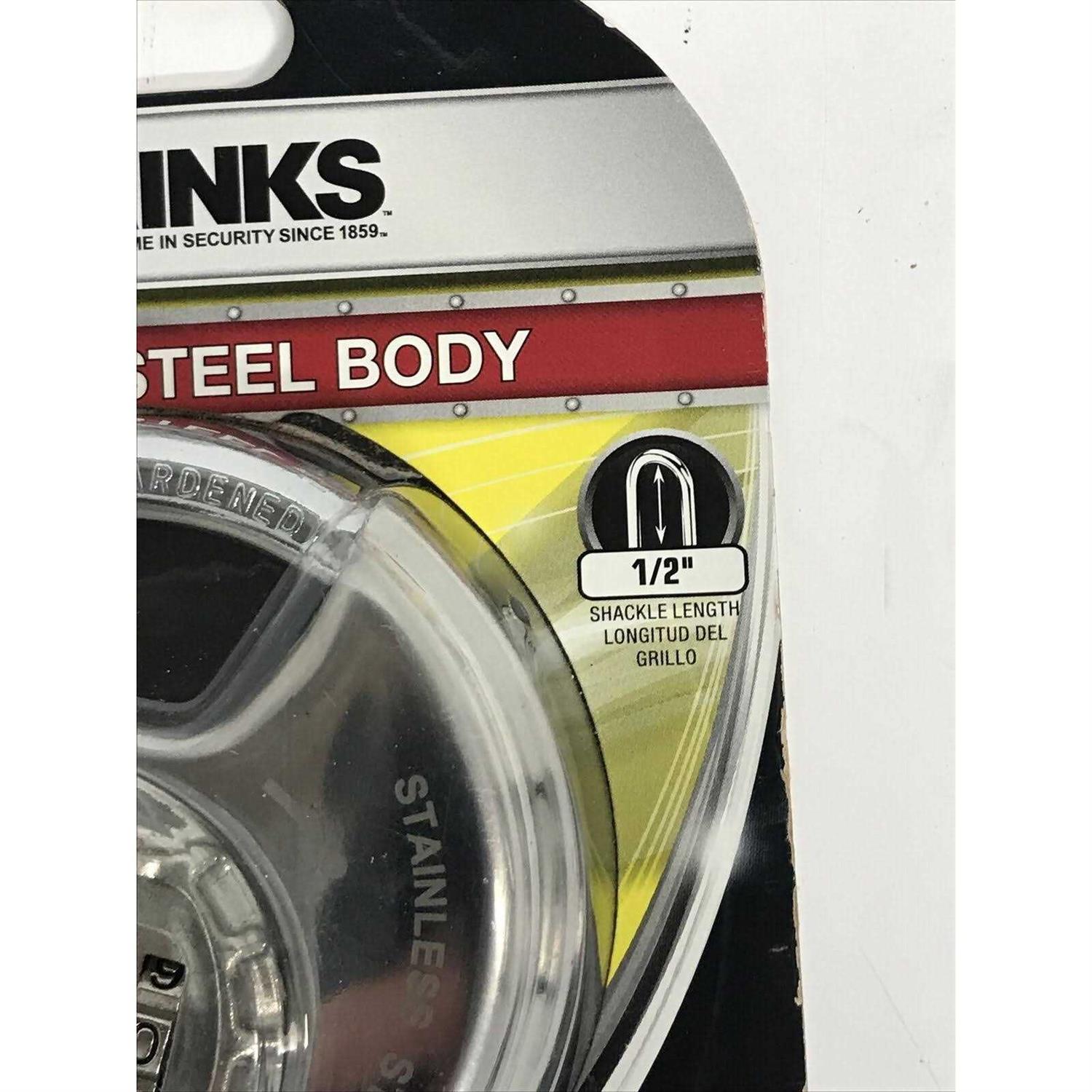 Brinks Stainless Steel 80mm Combination Padlock with 1/2in Shackle Clearance - Cheap Fitting