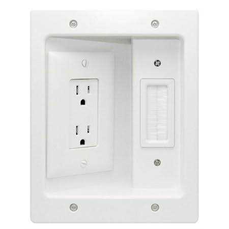 On-Q/Legrand Flat Panel TV Connection Kit HT2102-WH-V1 - Cheap Fitting