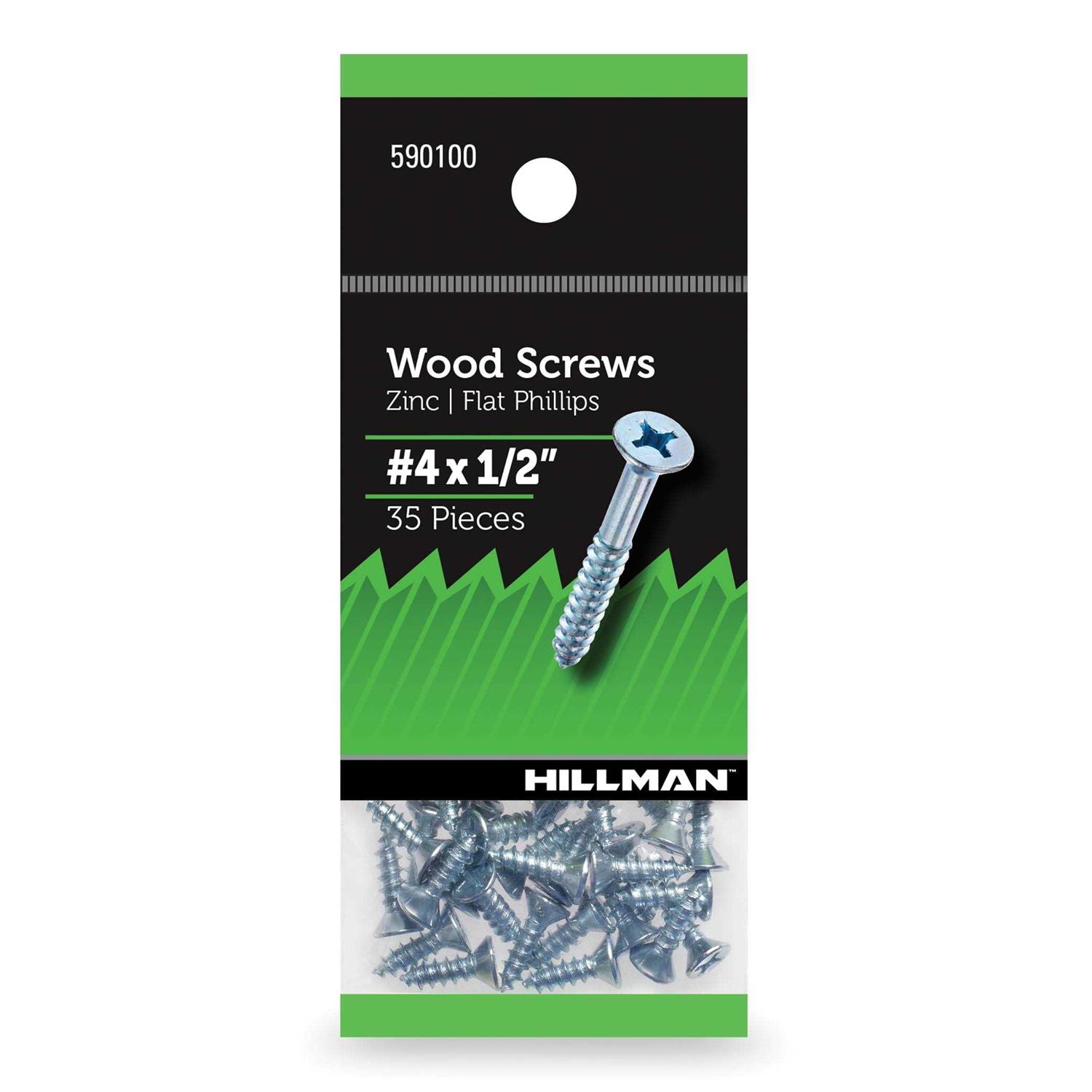 Hillman Wood Screws Flat Phillips - Cheap Fitting