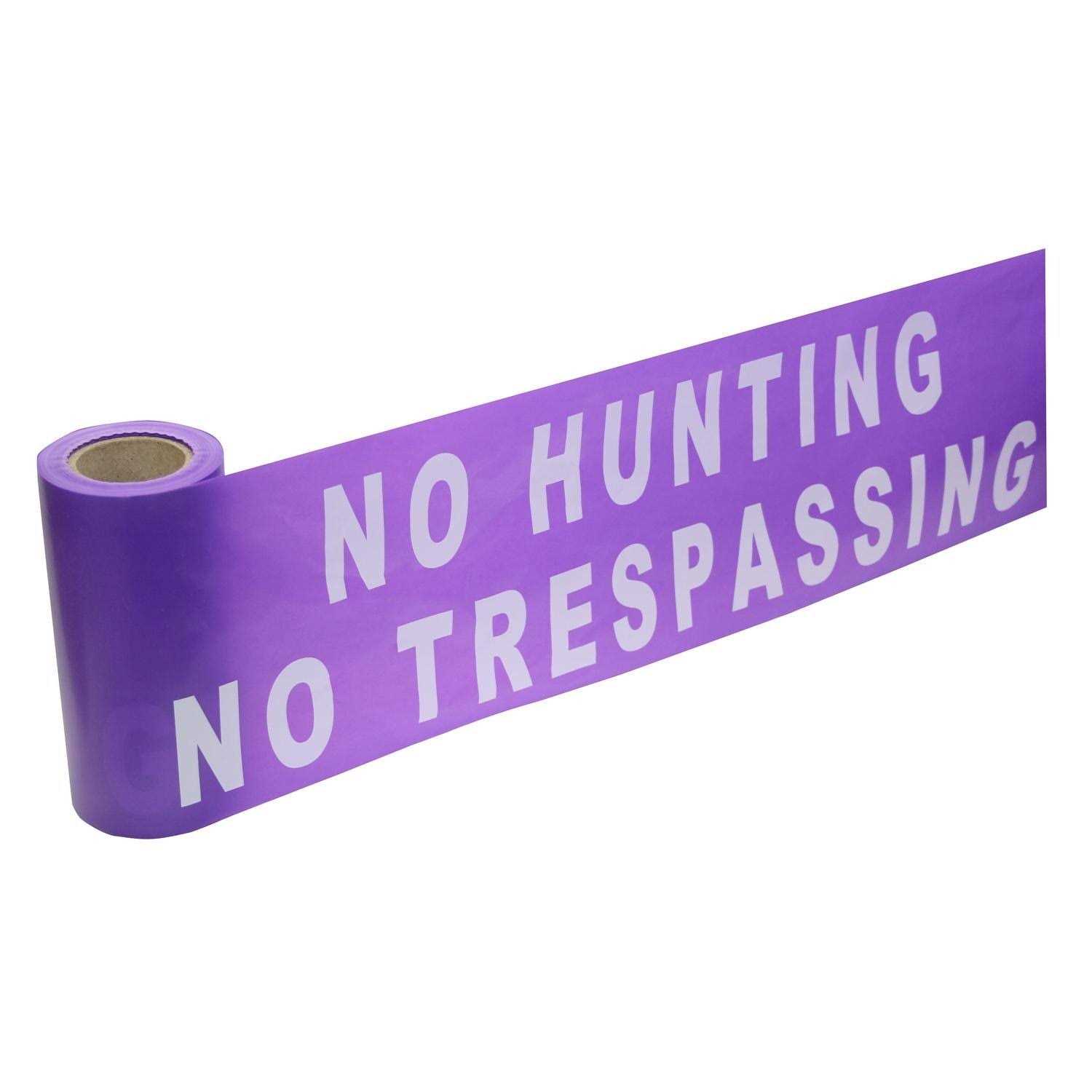 C.H. Hanson 100 ft. x 6 in. Plastic No Hunting No Trespassing Barricade Tape - Cheap Fitting