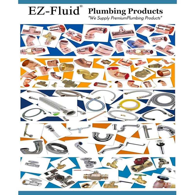 Ez-fluid Plumbing 3/8 Male Compression To 3/8-Inch Female Comp. Stainless Steel Braided Faucet Connector Line Extension - Cheap Fitting