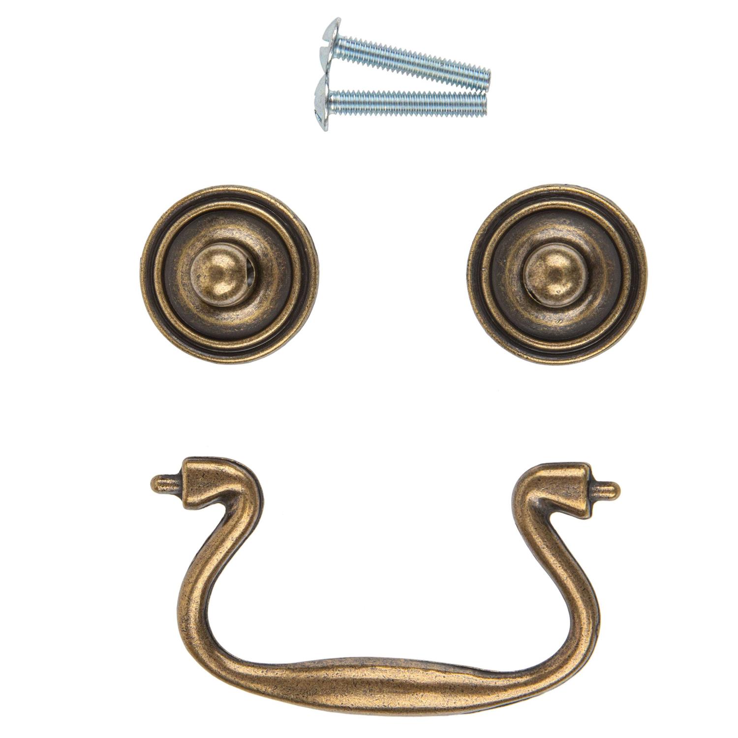 Classic Style Swan-Neck Antique English Drawer Bail Pull - Cheap Fitting