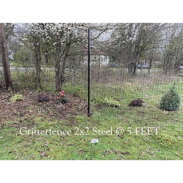 Critterfence 2×4 100 ft. Black Steel Square Grid 2 x 4 in. Welded Wire Fence - Cheap Fitting