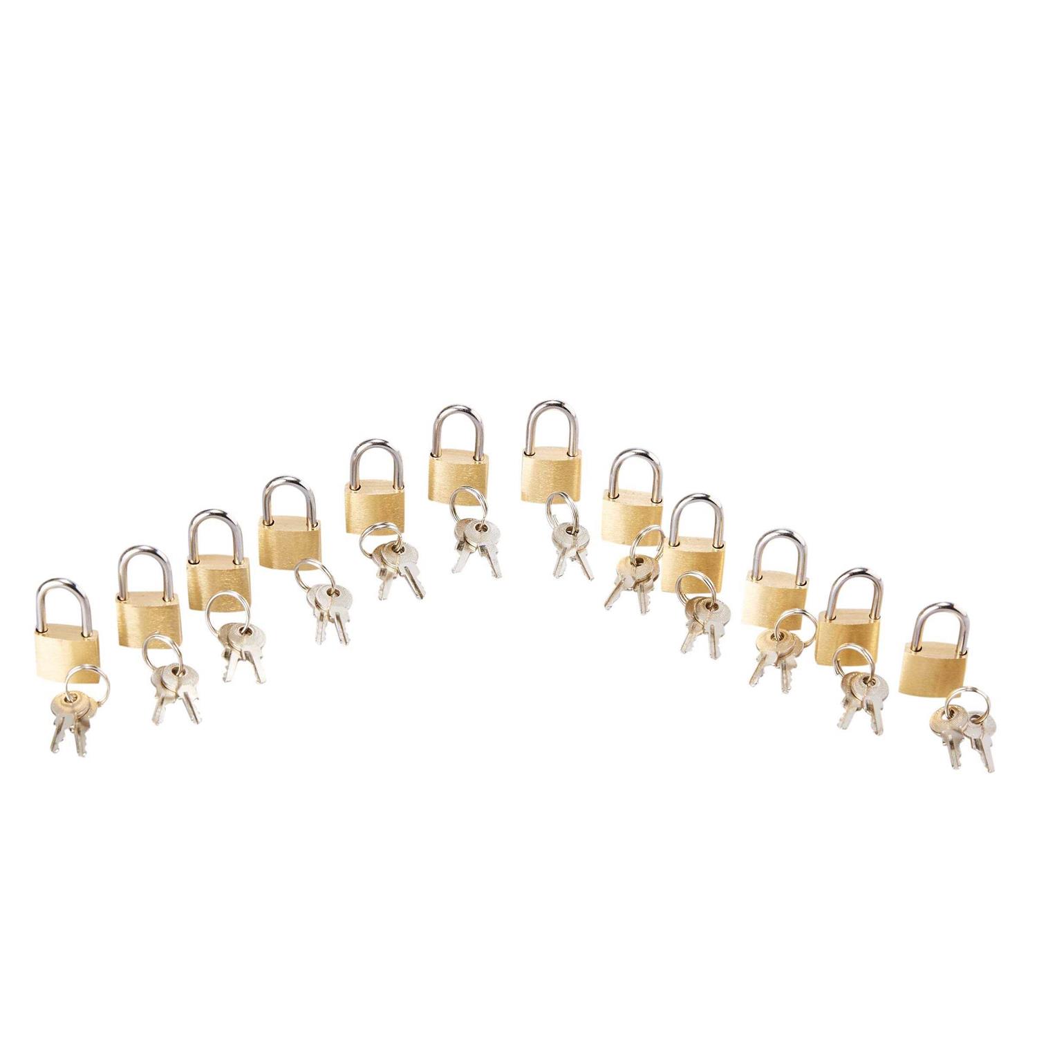 Juvale 12 Pack Small Locks with Keys for Luggage Backpacks - Cheap Fitting