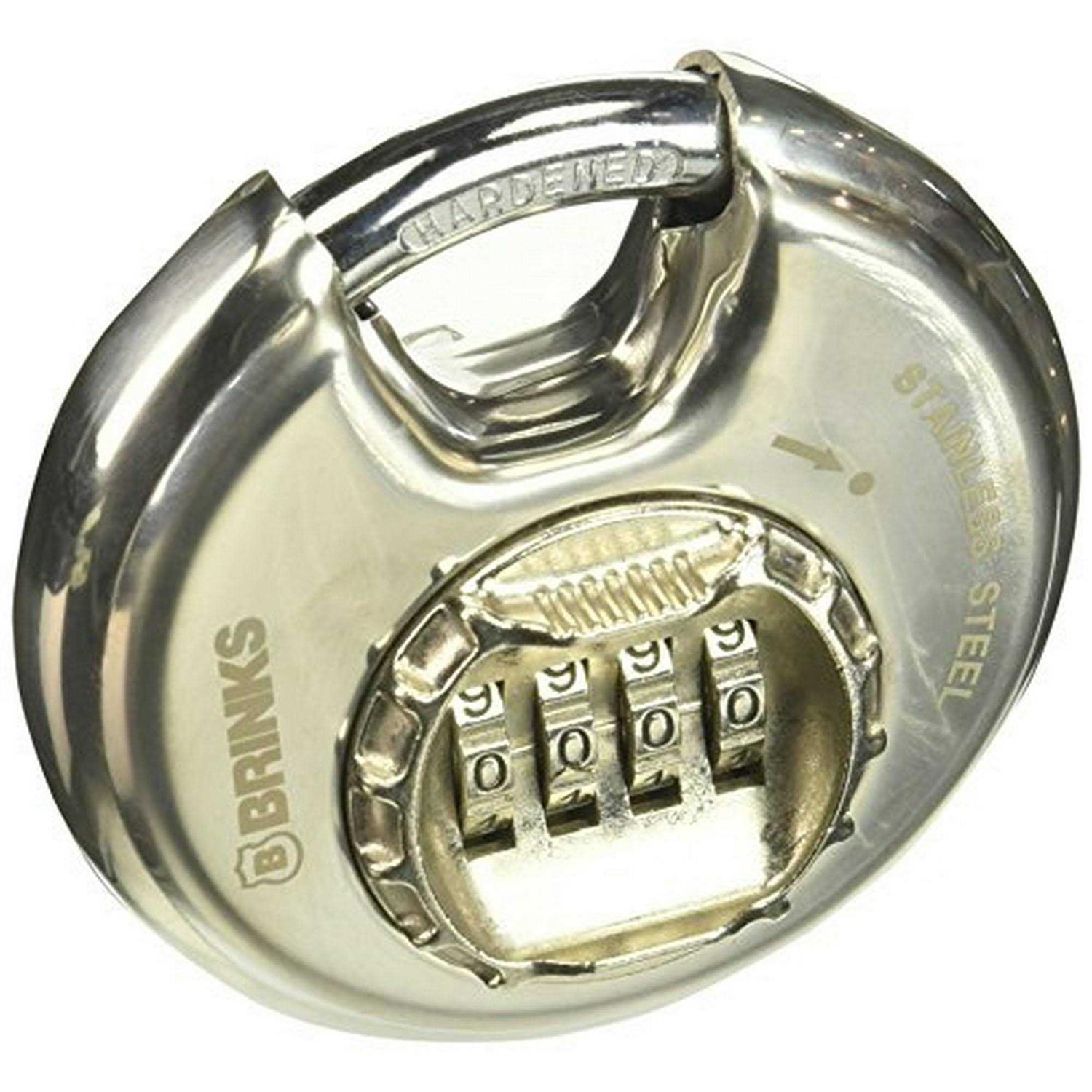 Brinks 173-80051 Stainless Steel Resettable Combination Discus Padlock - Cheap Fitting