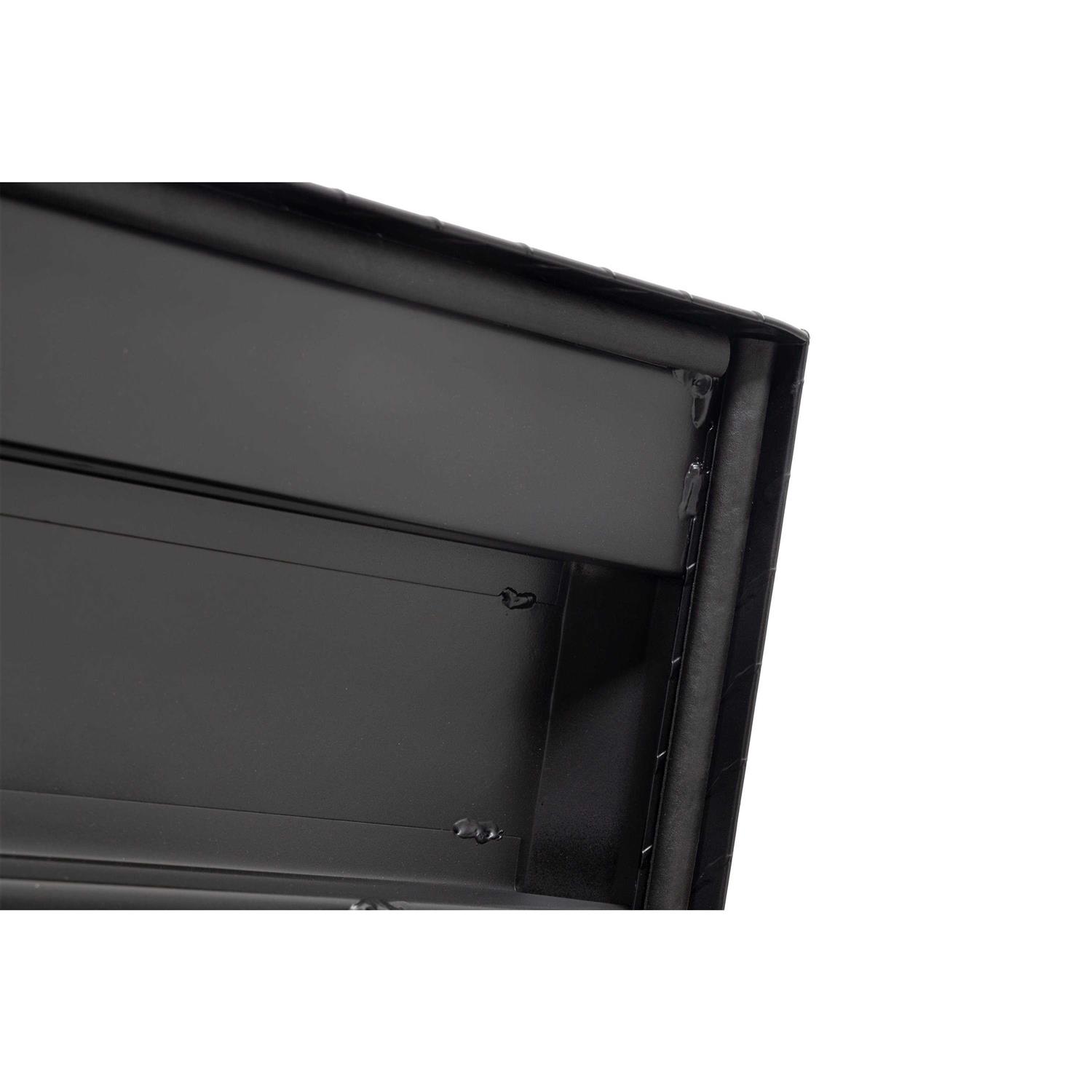 CRAFTSMAN 71.3-in x 14-in x 15.5-in Matte Black Aluminum Crossover Truck Tool Box Rubber 113150-53-01 - Cheap Fitting