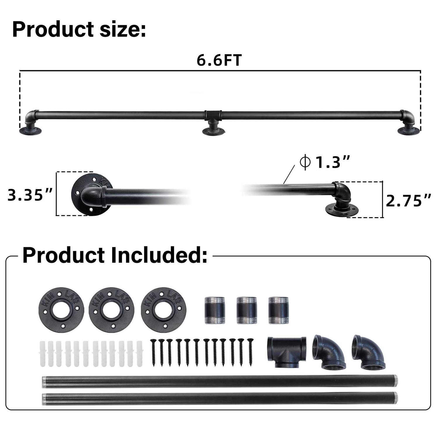 Toriexon Staircase Handrails Galvanized Steel Stair Railing Easy to Install - Cheap Fitting