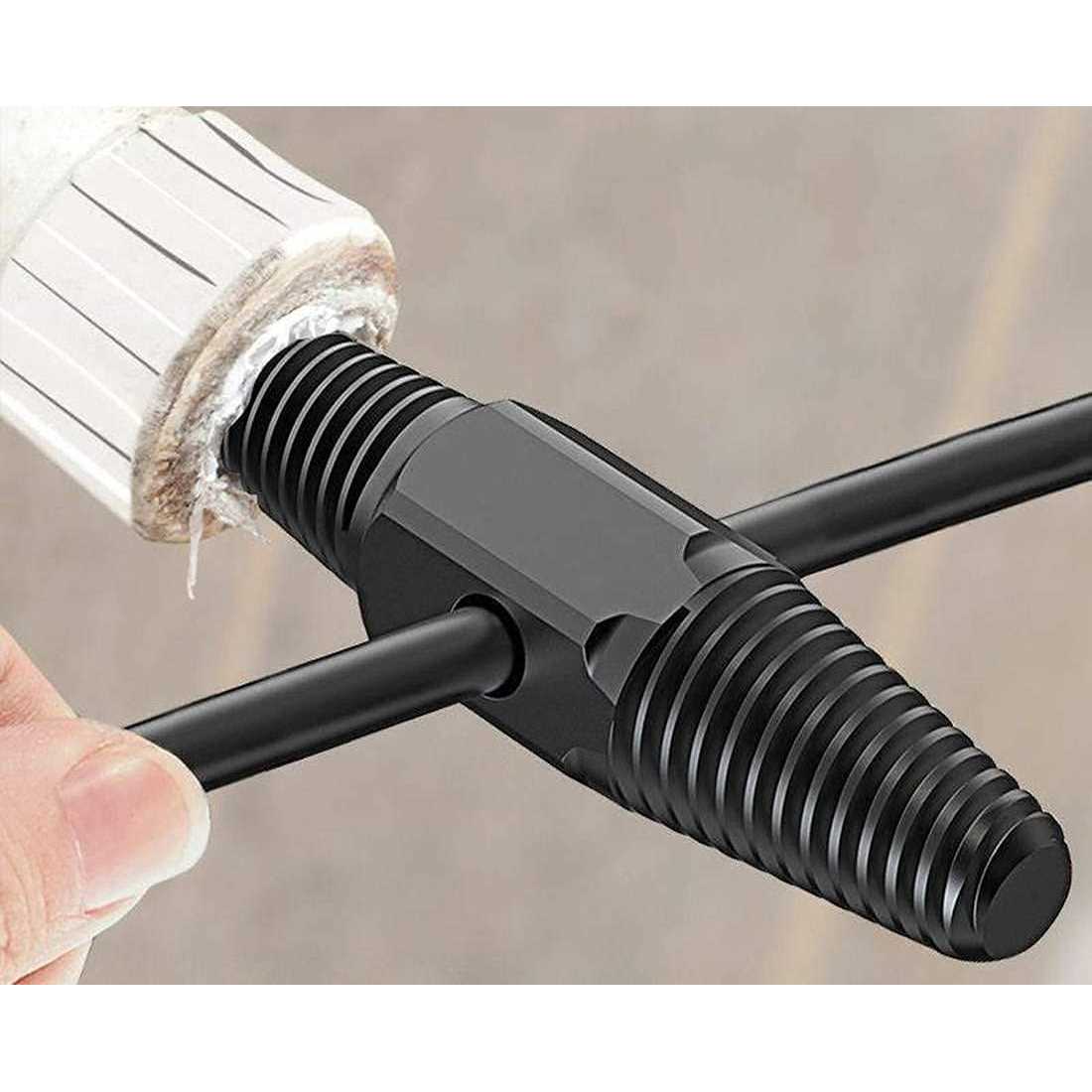 Screw Extractor Dual-use Water Pipe Screw Removal Tool Broken Bolt Remover for 1/2 Inch 3/4 Inch Pipes Valve Faucet - Cheap Fitting