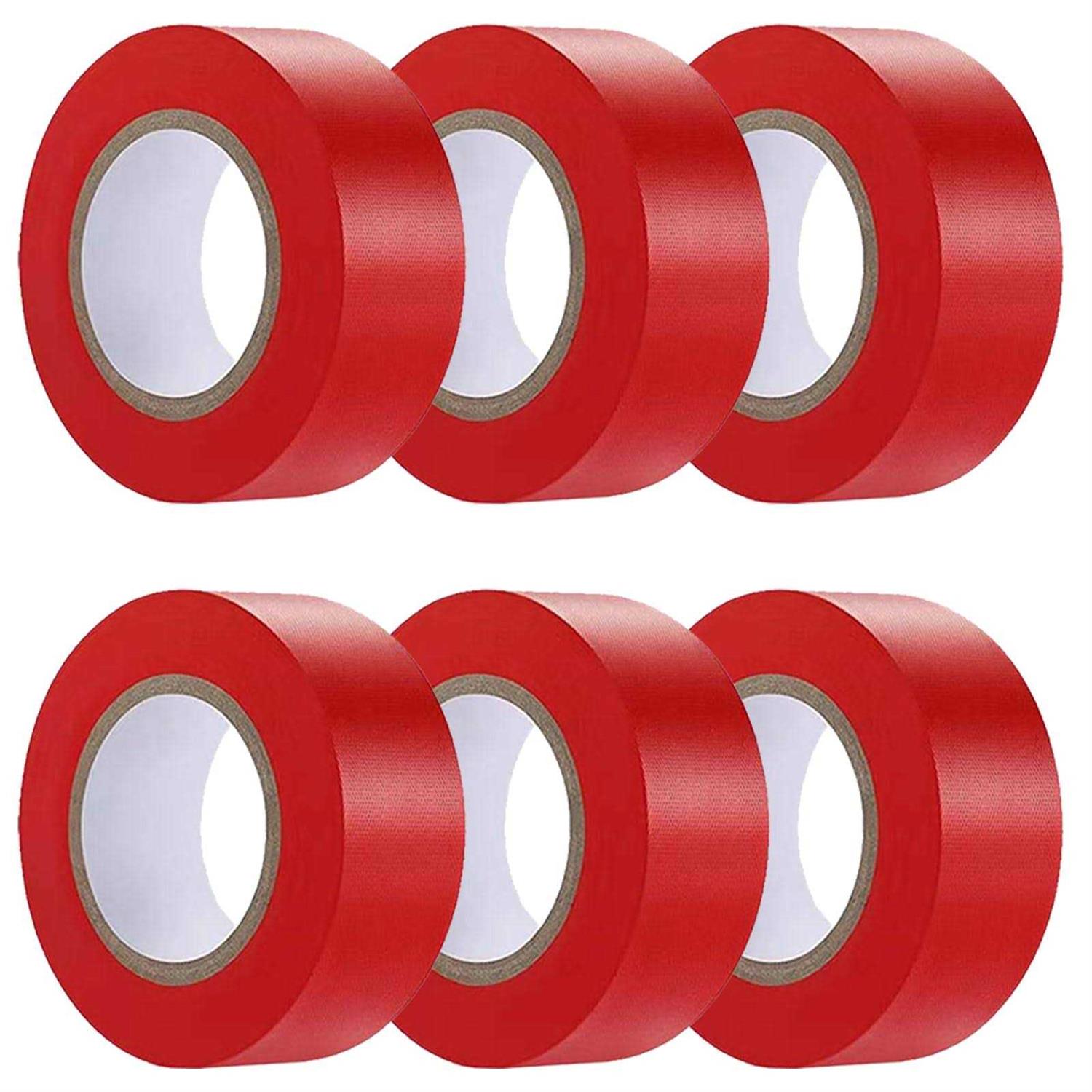 Hubaow 6 Pack Flagging Tape Non-adhesive Plastic Ribbon Neon Marking Roll	Hubaow 6 Pack Flagging Tape Non-adhesive Plastic Ribbon Neon Marking Roll - Cheap Fitting
