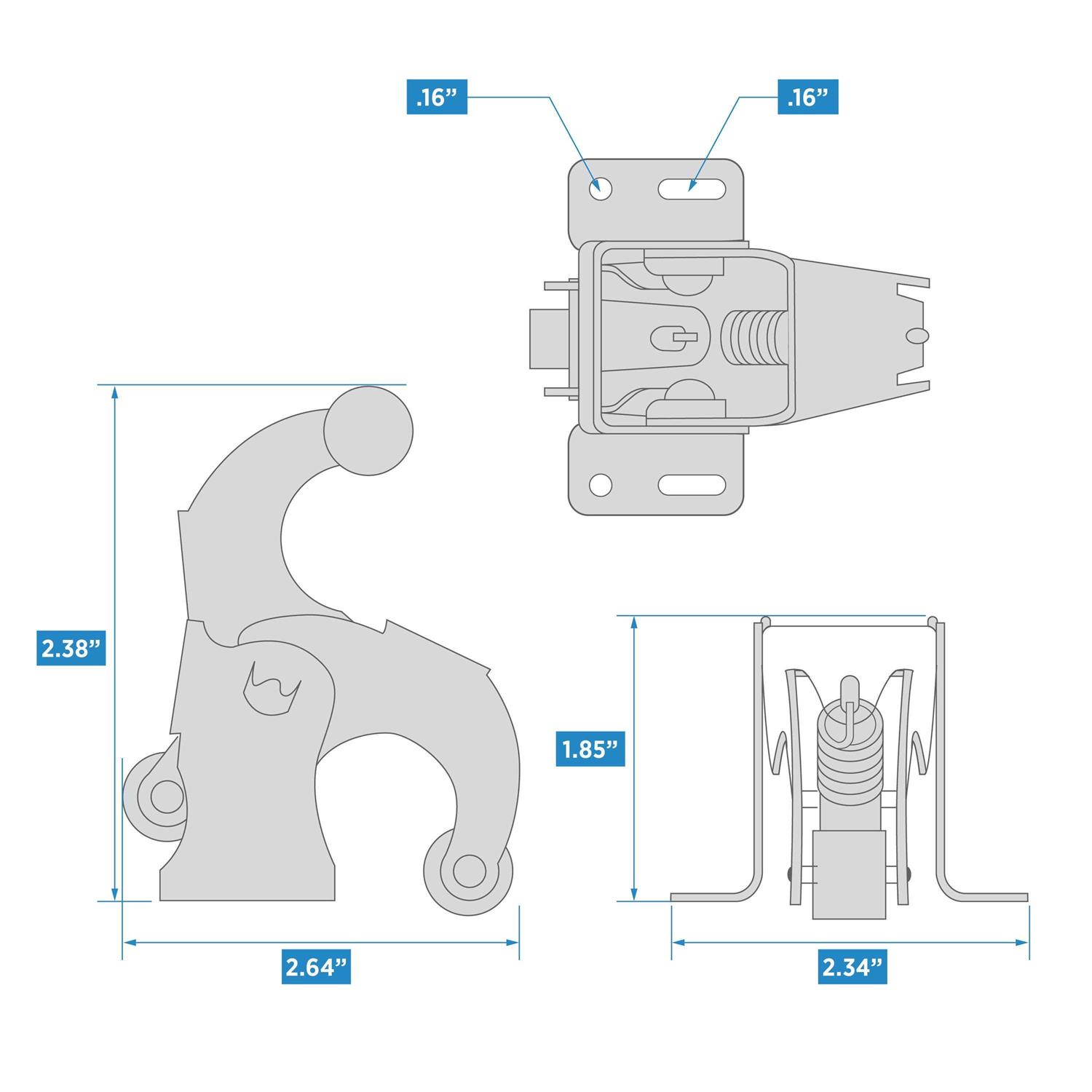 National Hardware N236-035 Holder Screen Door - Cheap Fitting