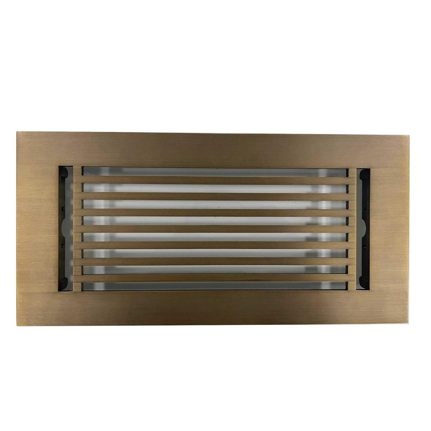 10 Cast Aluminum Linear Vent Cover - Cheap Fitting