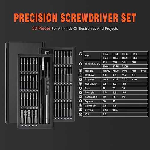 Screwdriver Set 50 in 1 Small Screwdriver Set With Case Micro Screwdriver Set - Cheap Fitting