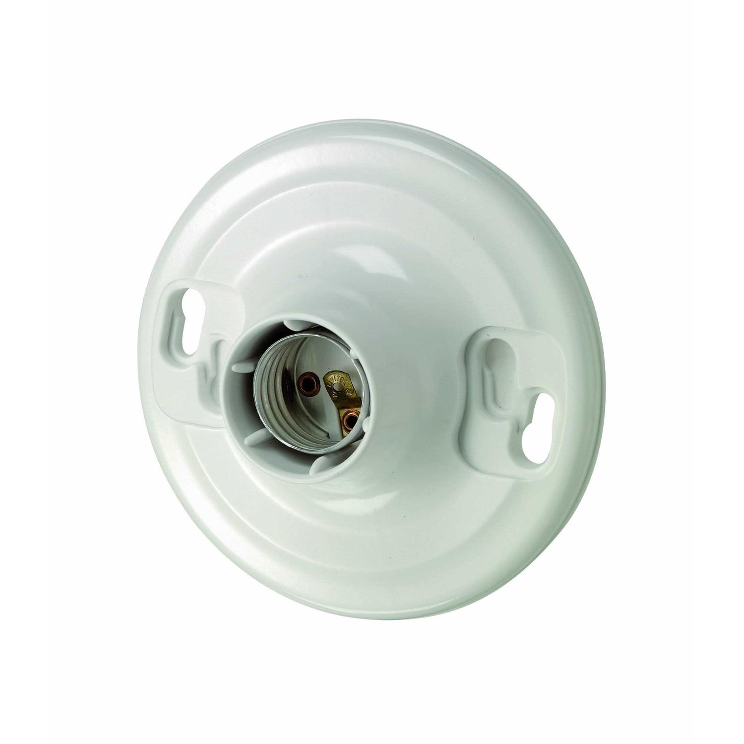 Leviton 8829-CW4 Plastic Keyless Lampholder - Cheap Fitting