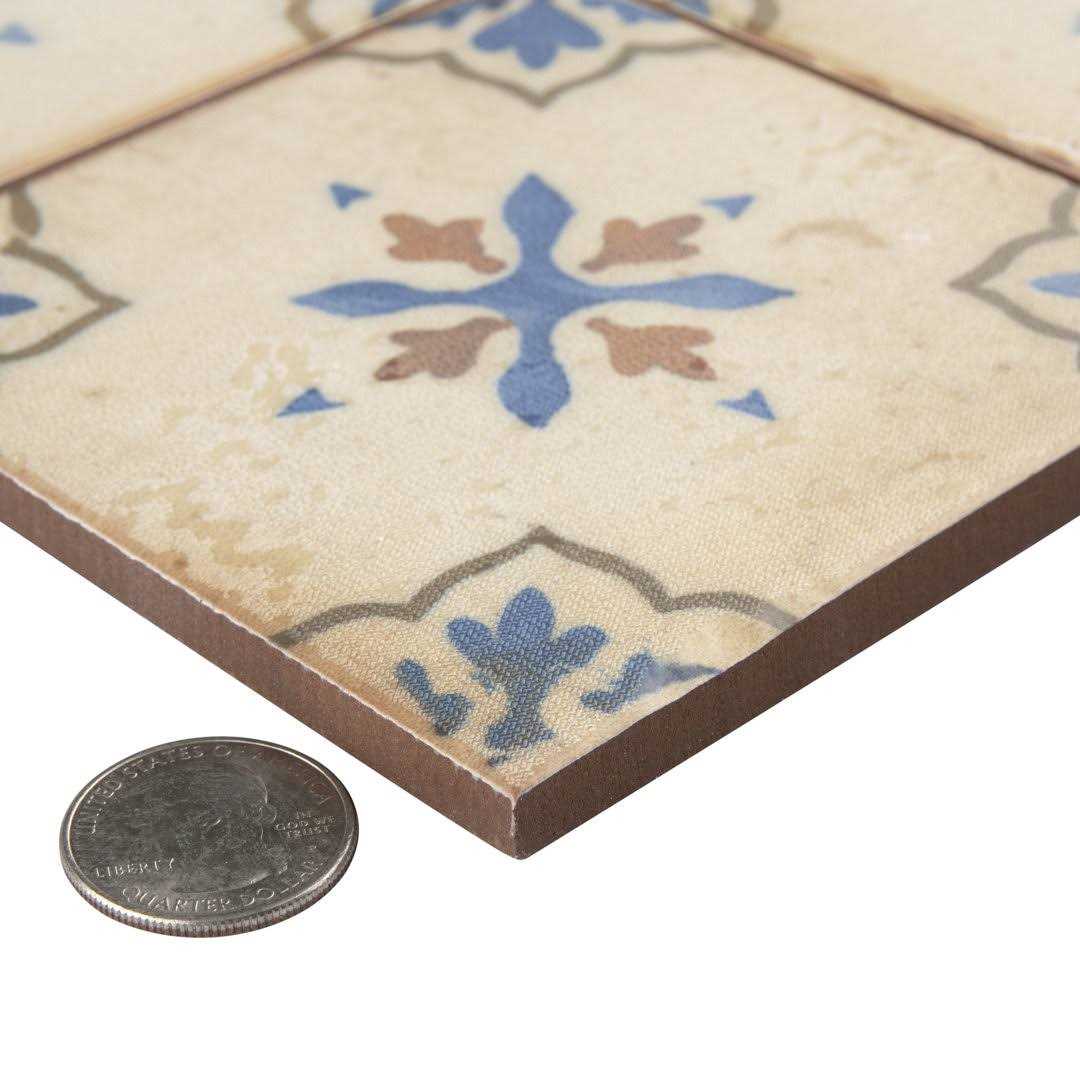 Mirambel 13″ x 13″ Ceramic Patterned Wall & Floor Tile Merola Tile - Cheap Fitting