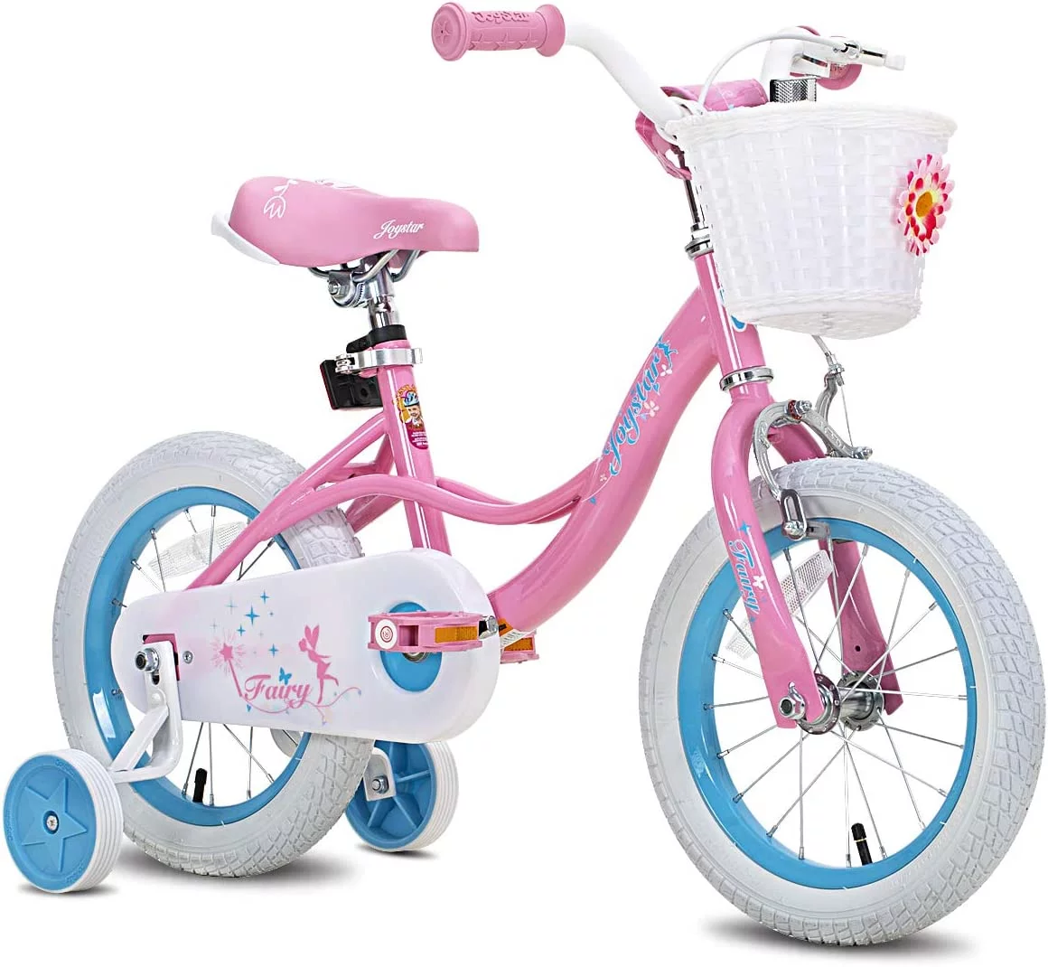 JOYSTAR Fairy Girls Bike for Toddlers and Kids Ages 5-9 Years Old Kids, 18 inch Wheels .Training Wheels Included,Pink - Cheap Fitting