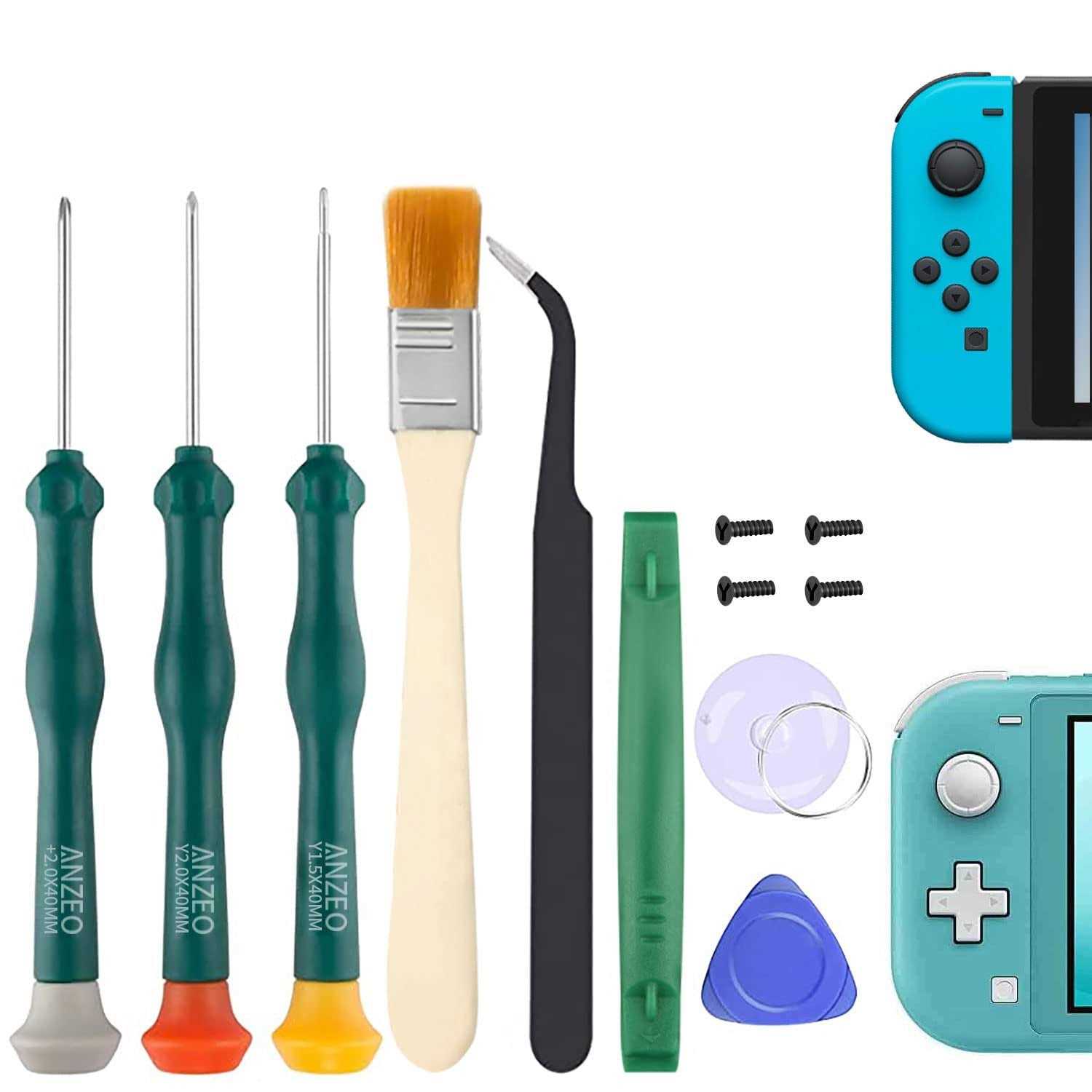 Triwing Screwdriver for Nintendo Switch Professional Repair Tool Kit for Joy-con Joystick Replacement with Tweezers - Cheap Fitting
