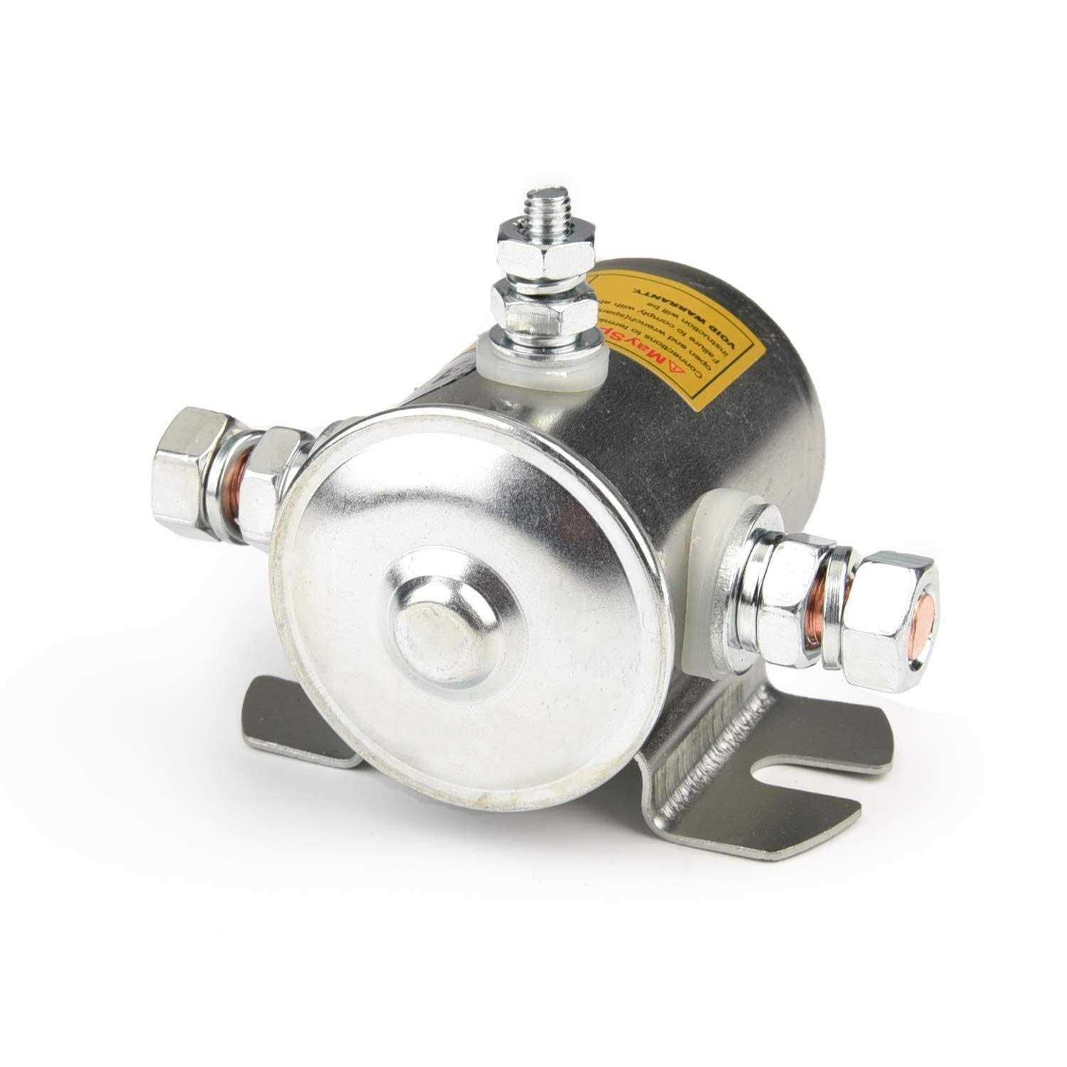 Mayspare Max Transient 200a Trombetta 12v Solenoid Relay 3 Terminal Heavy Duty Winch Marine 24106 Spst 12 Volt Solenoid - Cheap Fitting