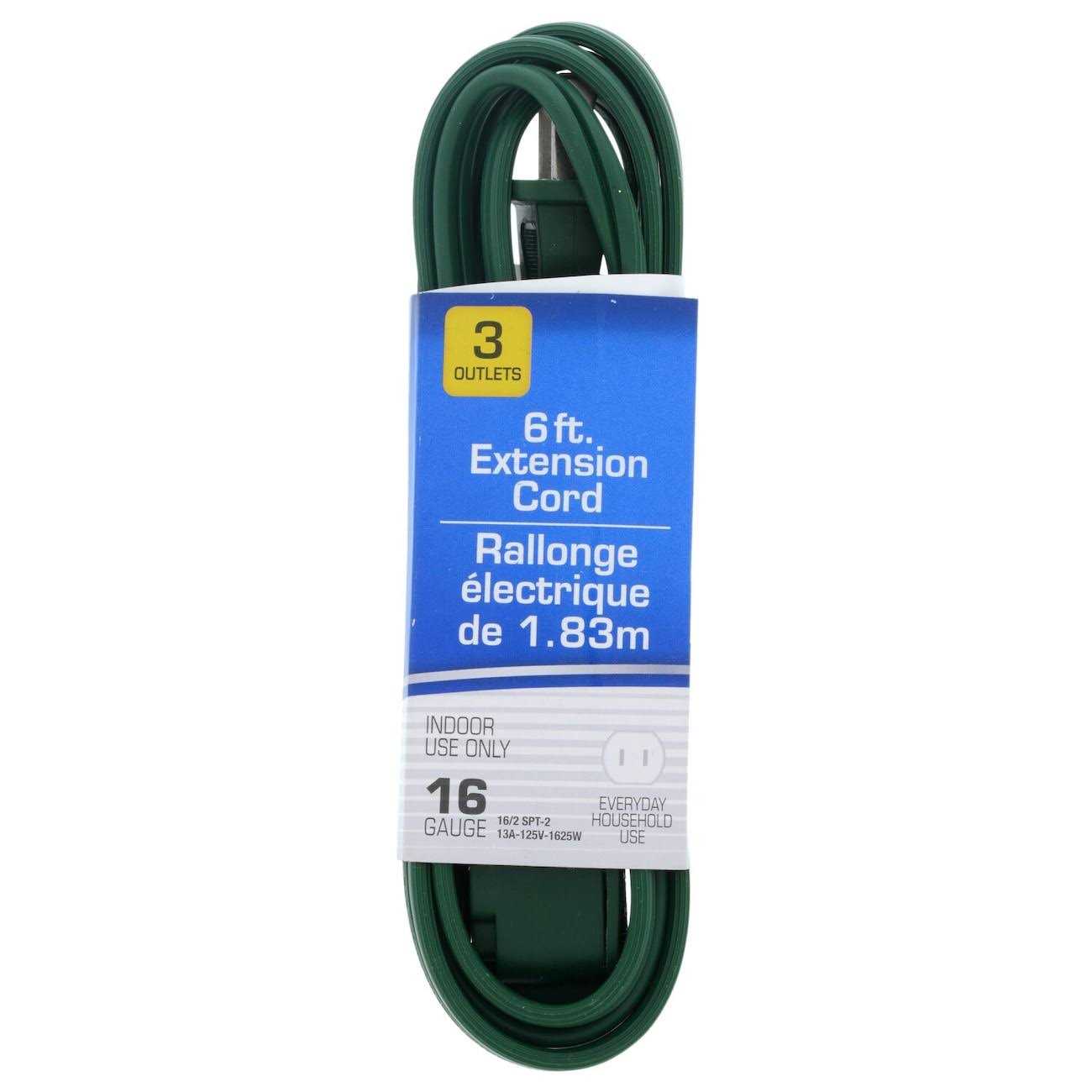 Green Extension Chord - Cheap Fitting