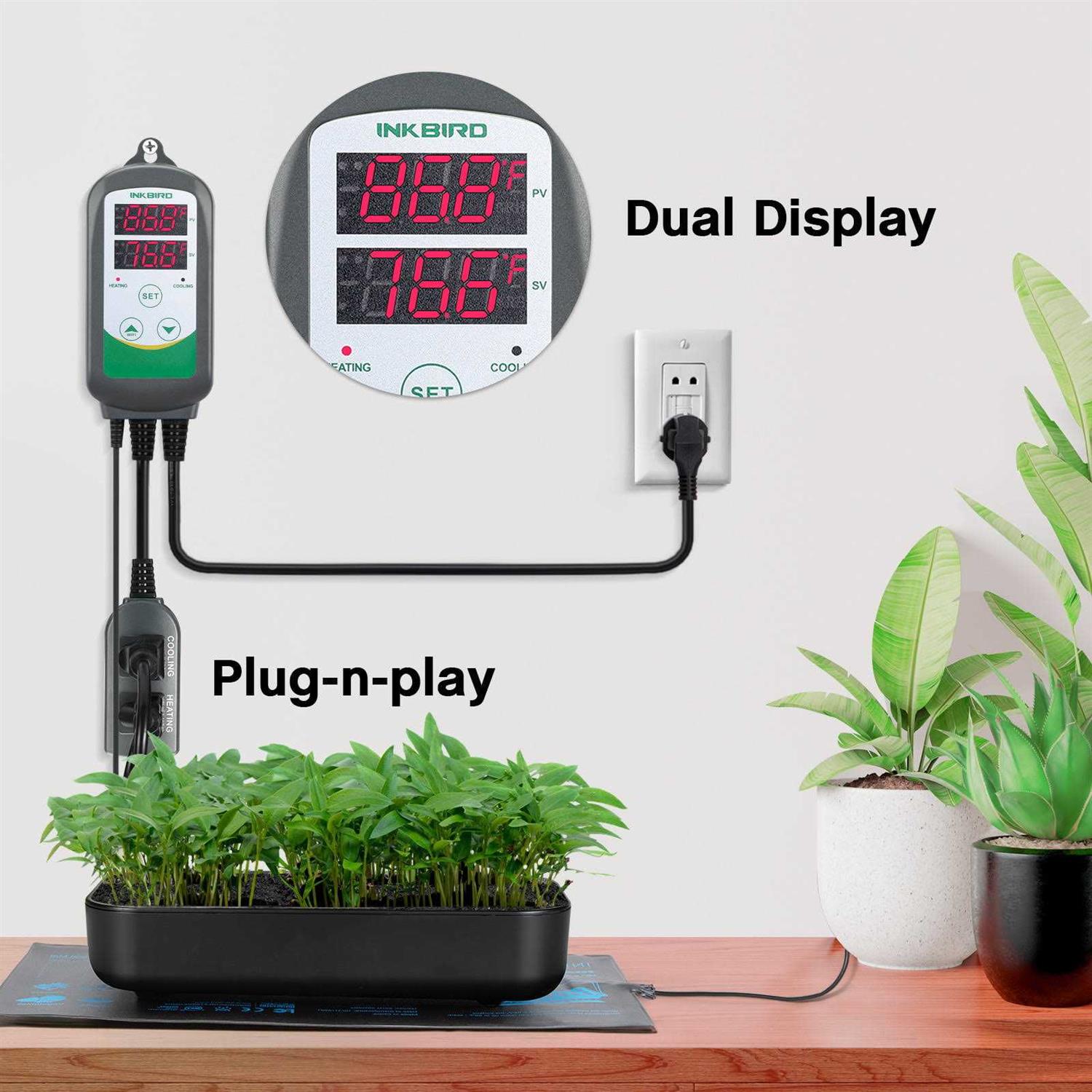 Inkbird ITC-308 Digital Temperature Controller Thermostat and - Cheap Fitting