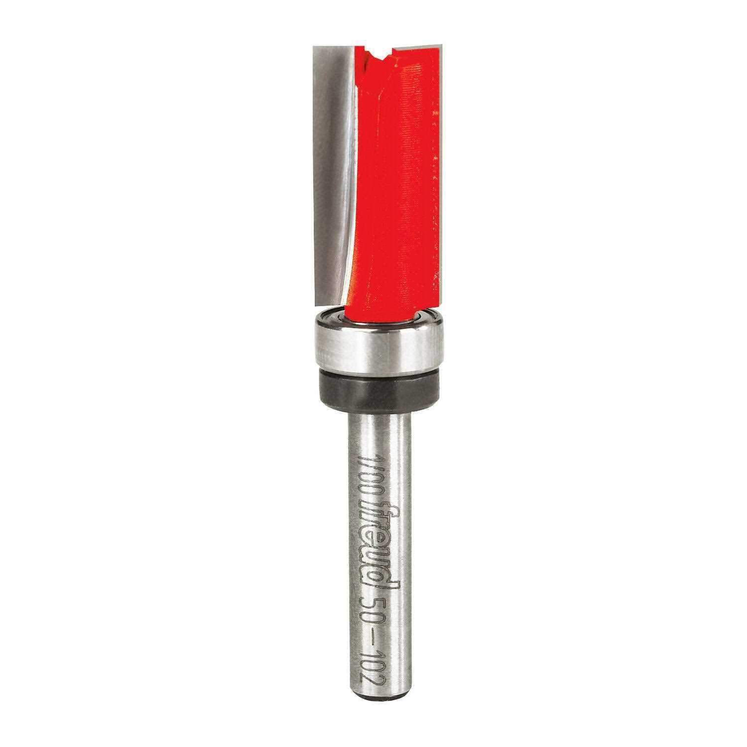 Diablo 1/2 in. D X 2-5/8 in. L Carbide Top Bearing Flush Trim Router Bit - Cheap Fitting