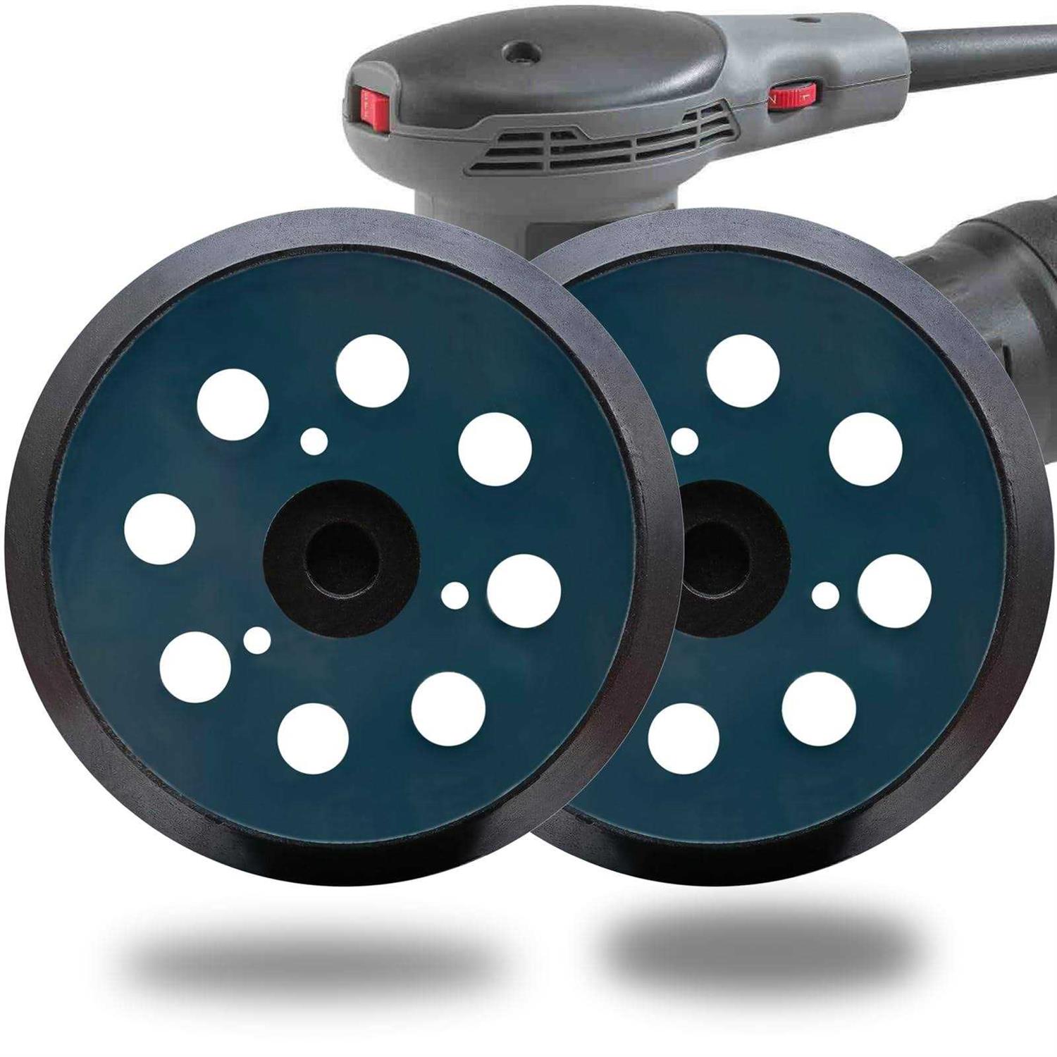 2 Pack 5 Inch 8 Hole Replacement Sander pad for Porter Cable 343, 343k, 390, 390K, 382, 343VSK Orbital Sander -5 Hook and Loop Sanding pad - Cheap Fitting