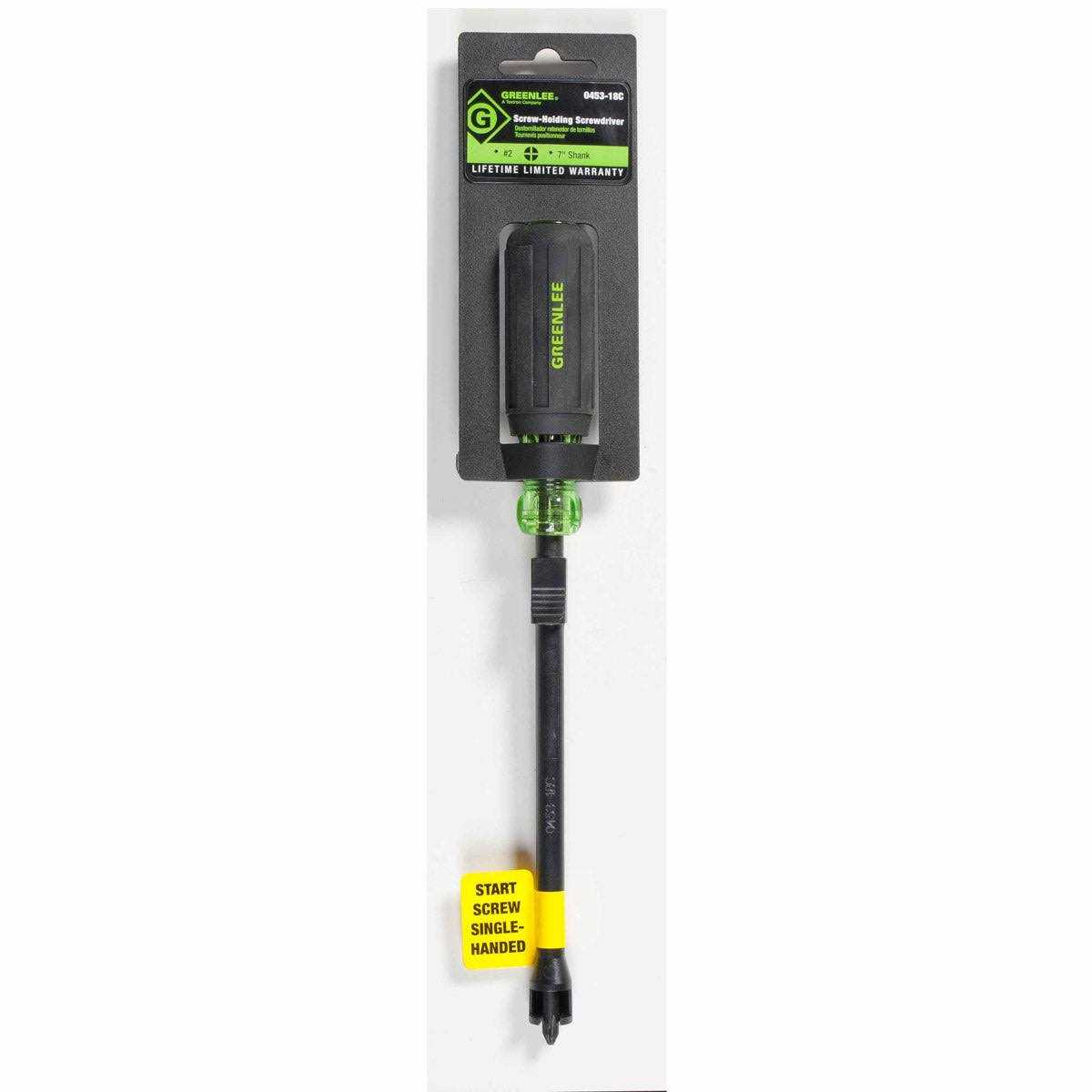 Greenlee 0453-18C Screw Holding Screwdriver - Cheap Fitting
