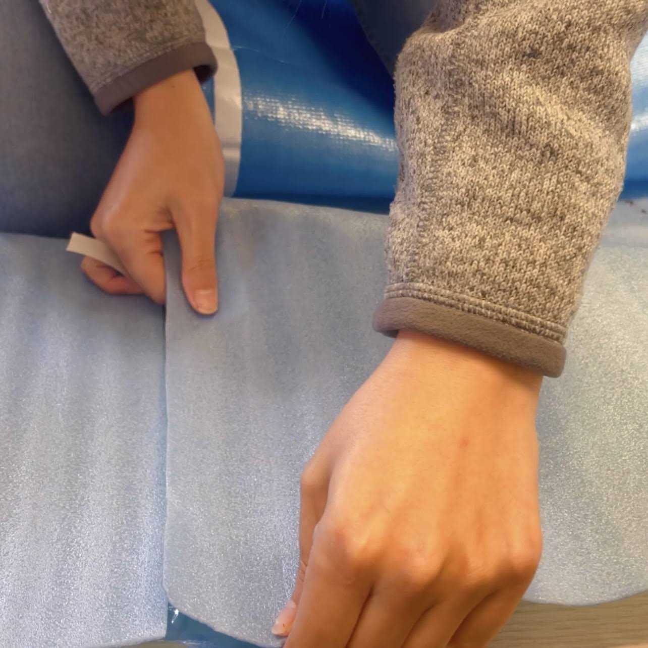 Dekorman Laminate Flooring Blue Foam Underlayment 3.6 ft W x 2 mm T - Cheap Fitting