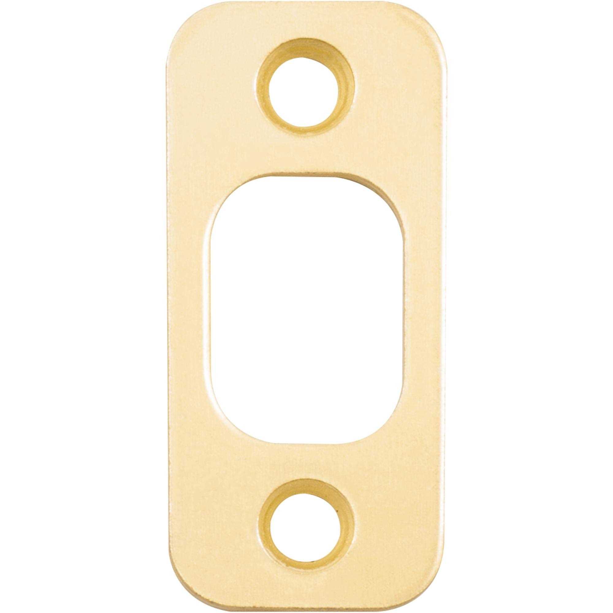 Stone Harbor Hardware Round Corner Deadbolt Strike 1-Inch by 2 1/4-Inch - Cheap Fitting