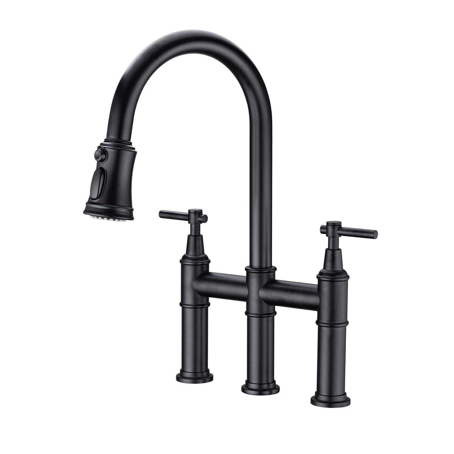 Pfister Hanover 2-Handle Pull-Down Kitchen Faucet with Soap Dispenser F-531-4HNY - Cheap Fitting