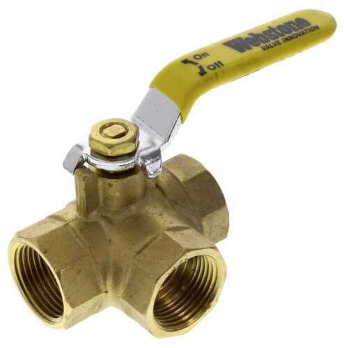 Approved Vendor Full Port 3-Way L-Port Ball Valve with Reversible Ha 40643 - Cheap Fitting