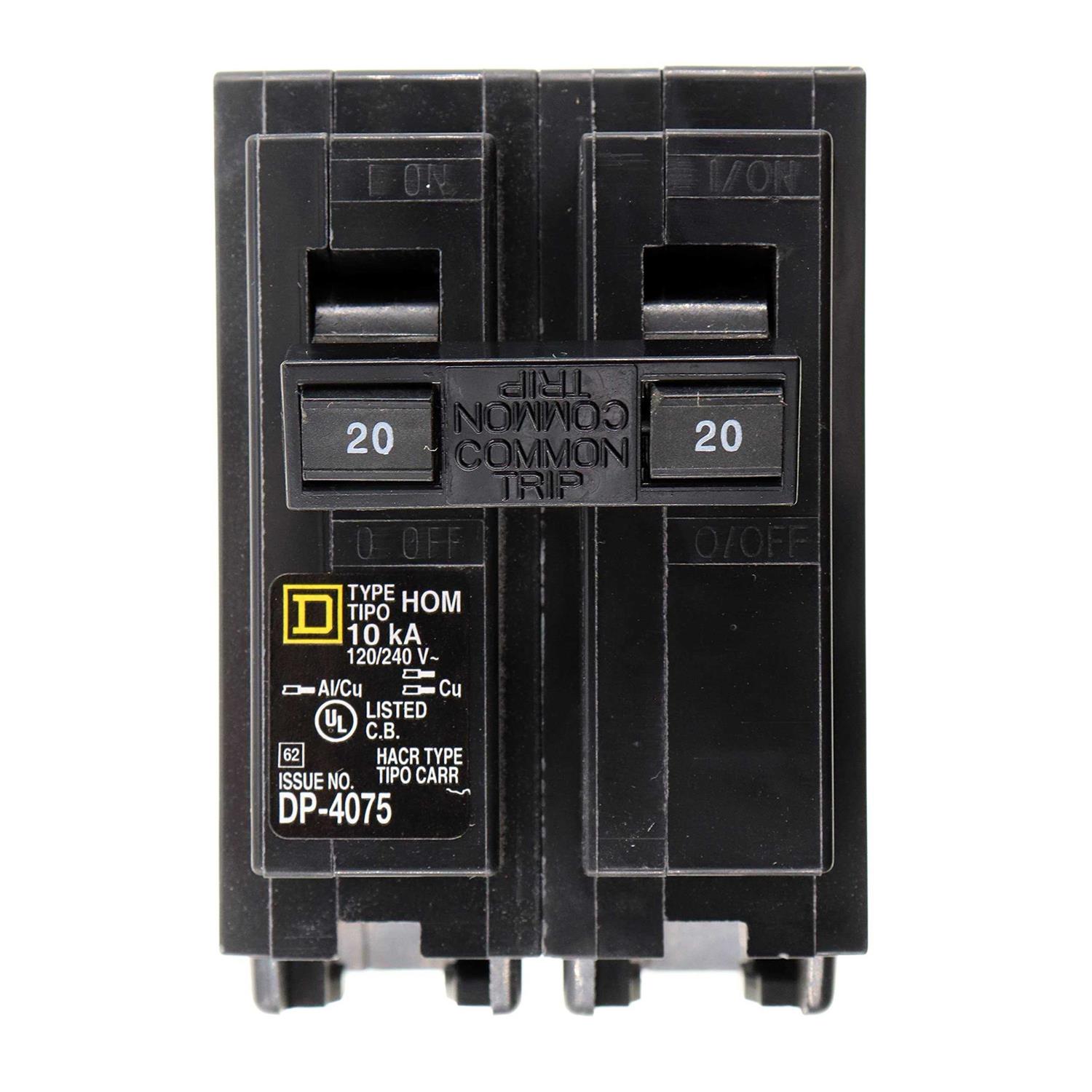 Square D HOM220 Circuit Breaker - Cheap Fitting