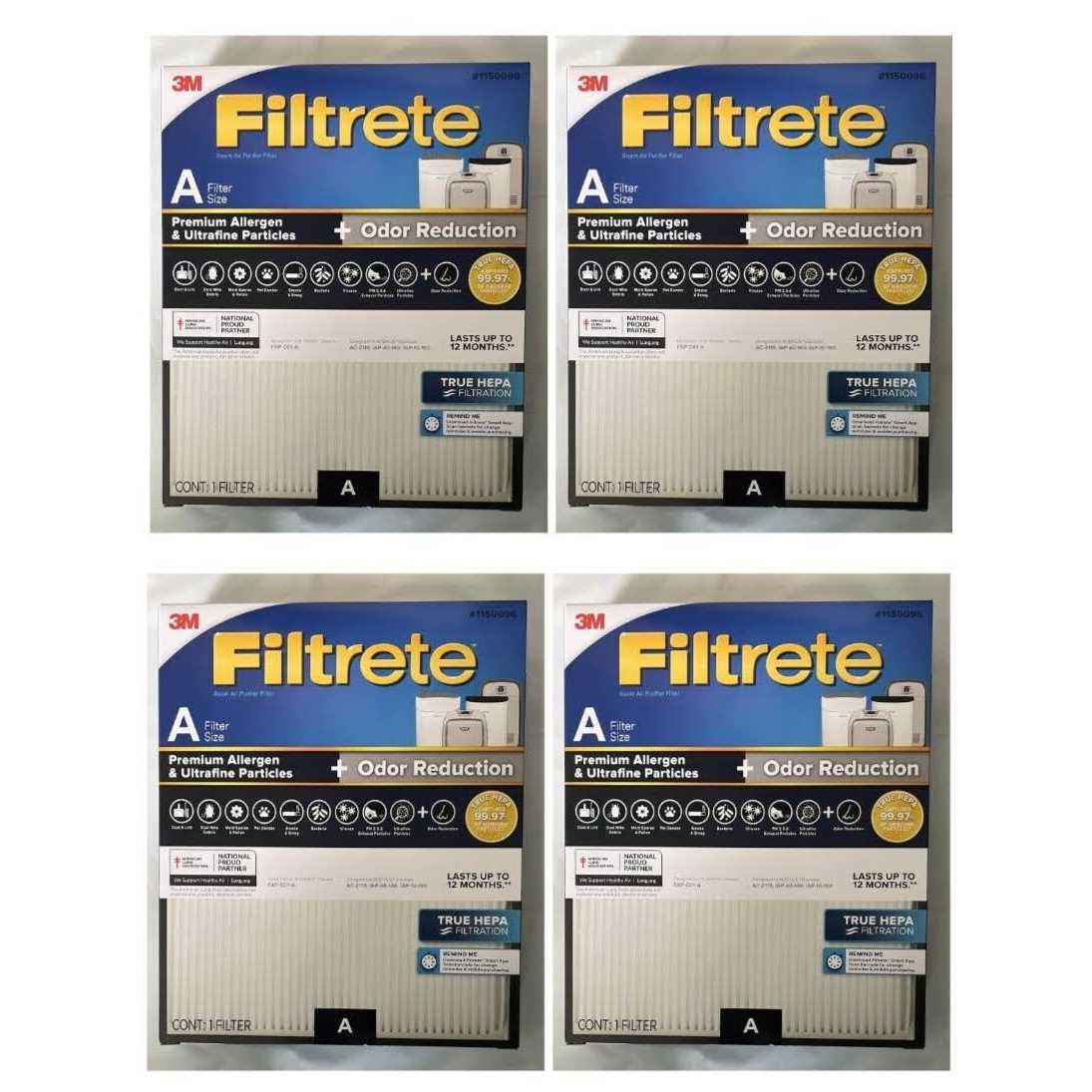 Filtrete Premium Allergen & Ultrafine Particles Size A True HEPA Air Purifier Filter FAPF-A-4 - Cheap Fitting
