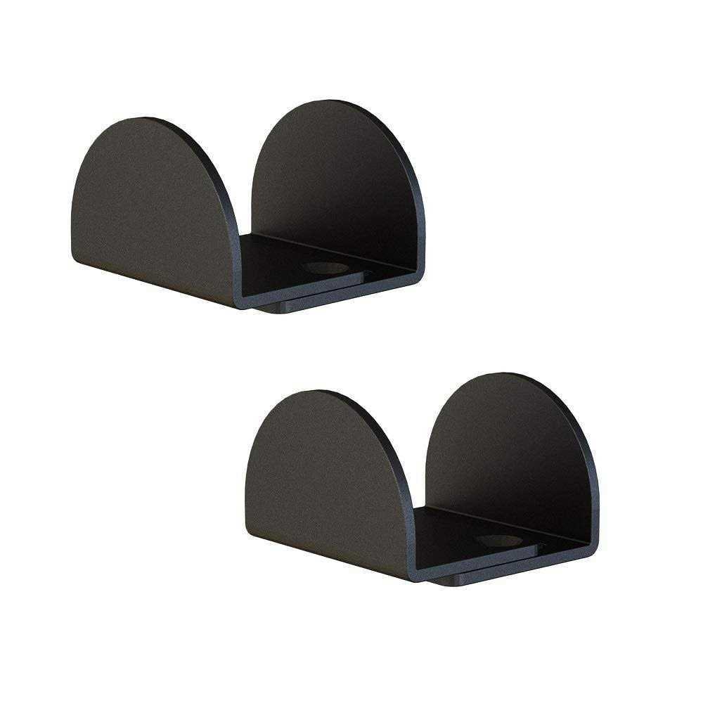 JUBEST 2 Pack Matte Black Floor Guide Floor Mount Sliding Barn Door Hardware - Cheap Fitting
