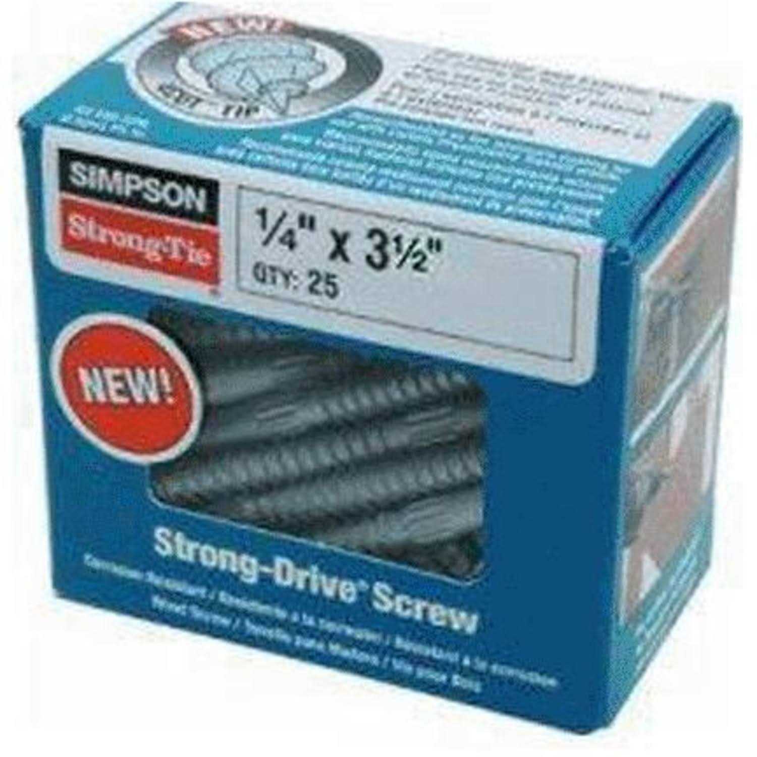 Simpson Strong-Tie SDS25312-R25L Connector Screw 3-1/2L - Cheap Fitting