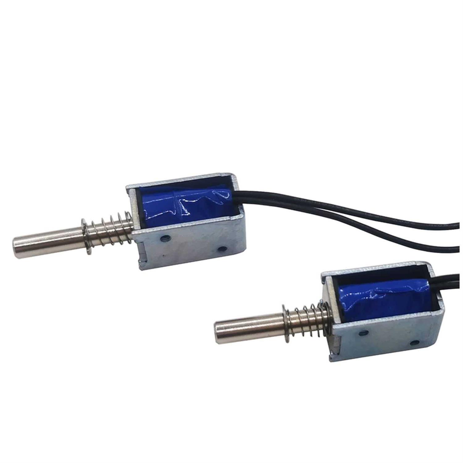 2PCS Mini Push Pull Linear Solenoid Electromagnet 5mm Stroke DC 5V~12V 25Ω Open Frame Mini Frames Actuator Electric DC Magnet Solenoid DS-0420S - Cheap Fitting