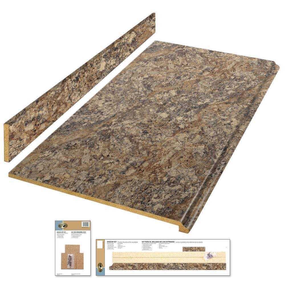 Hampton Bay 8 ft Laminate Countertop Kit Full Wrap Ogee Edge - Cheap Fitting