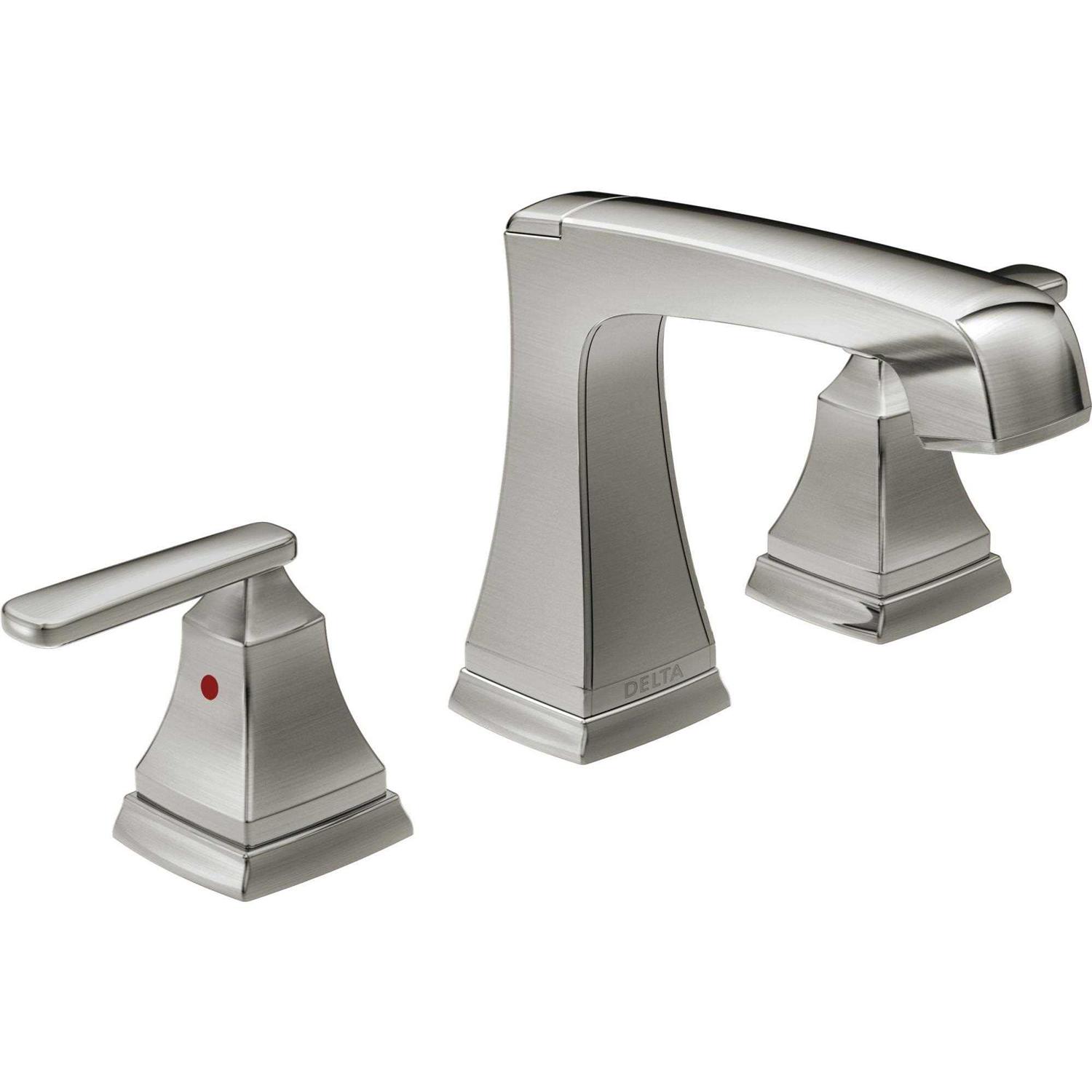 Delta Ashlyn Two Handle Widespread Bathroom Faucet with EZ Anchor 3564-SSMPU-DST - Cheap Fitting