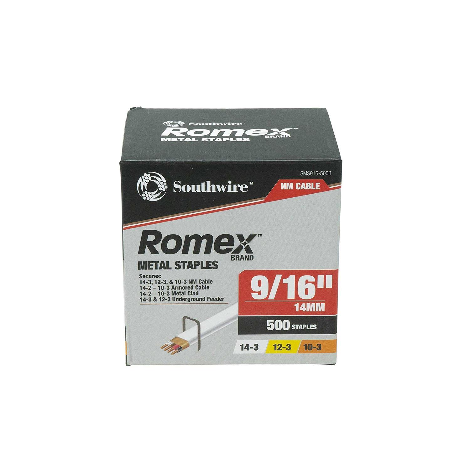 Southwire 9/16 in. Romex Metal Staples 58978701 - Cheap Fitting