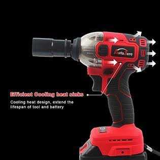 AUTOJARE Cordless Impact Wrench Kit Brushless 20V Max / 18V Lithium-Ion 1/2 inch Cordless Wrench Kit - Cheap Fitting